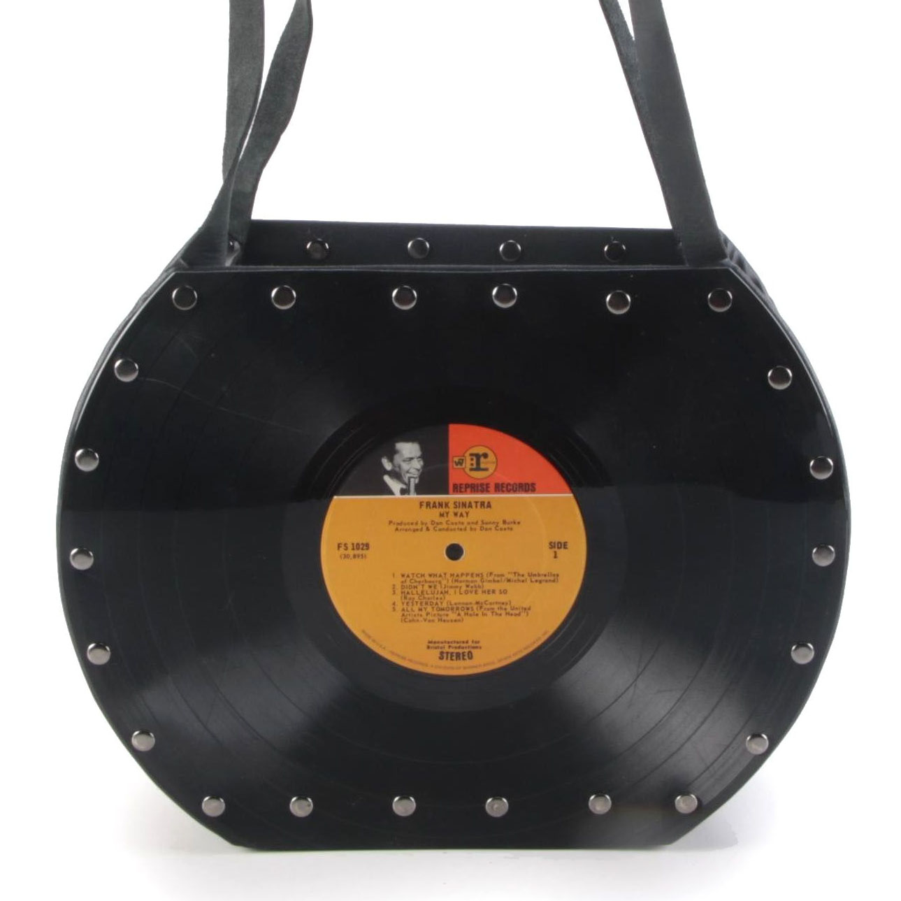 Handmade Frank Sinatra "My Way" Record Album Shoulder Bag
