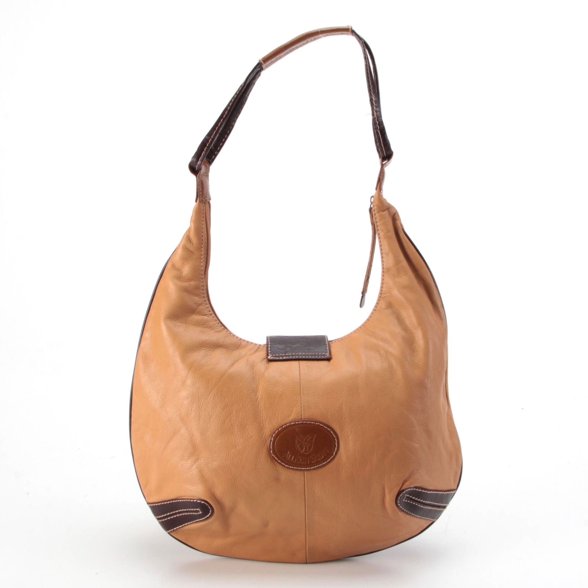 Allison Scott for Stone Mountain Tricolor Leather Hobo Bag