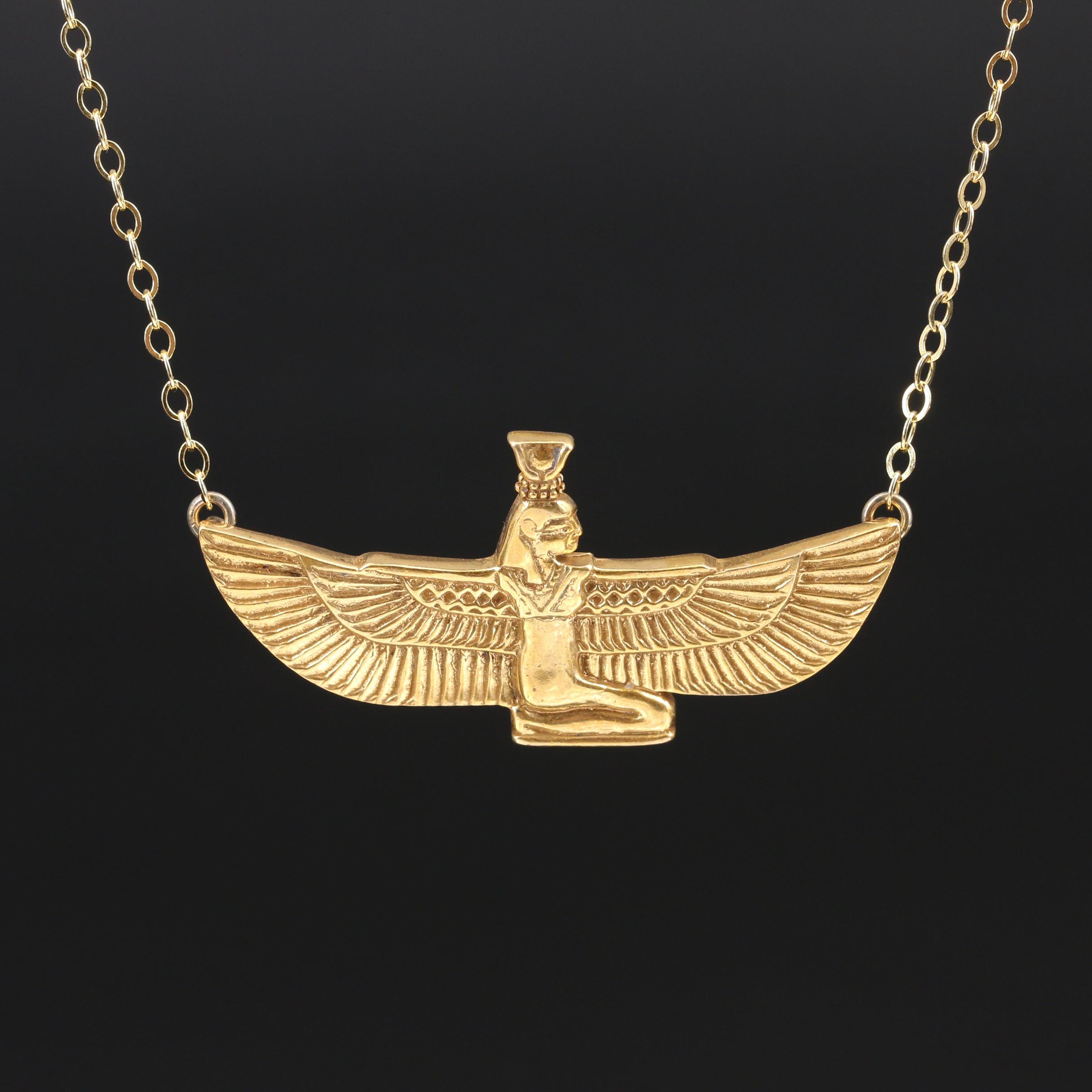 Heritage Museum Replicas Sterling Egyptian Goddess Isis Necklace