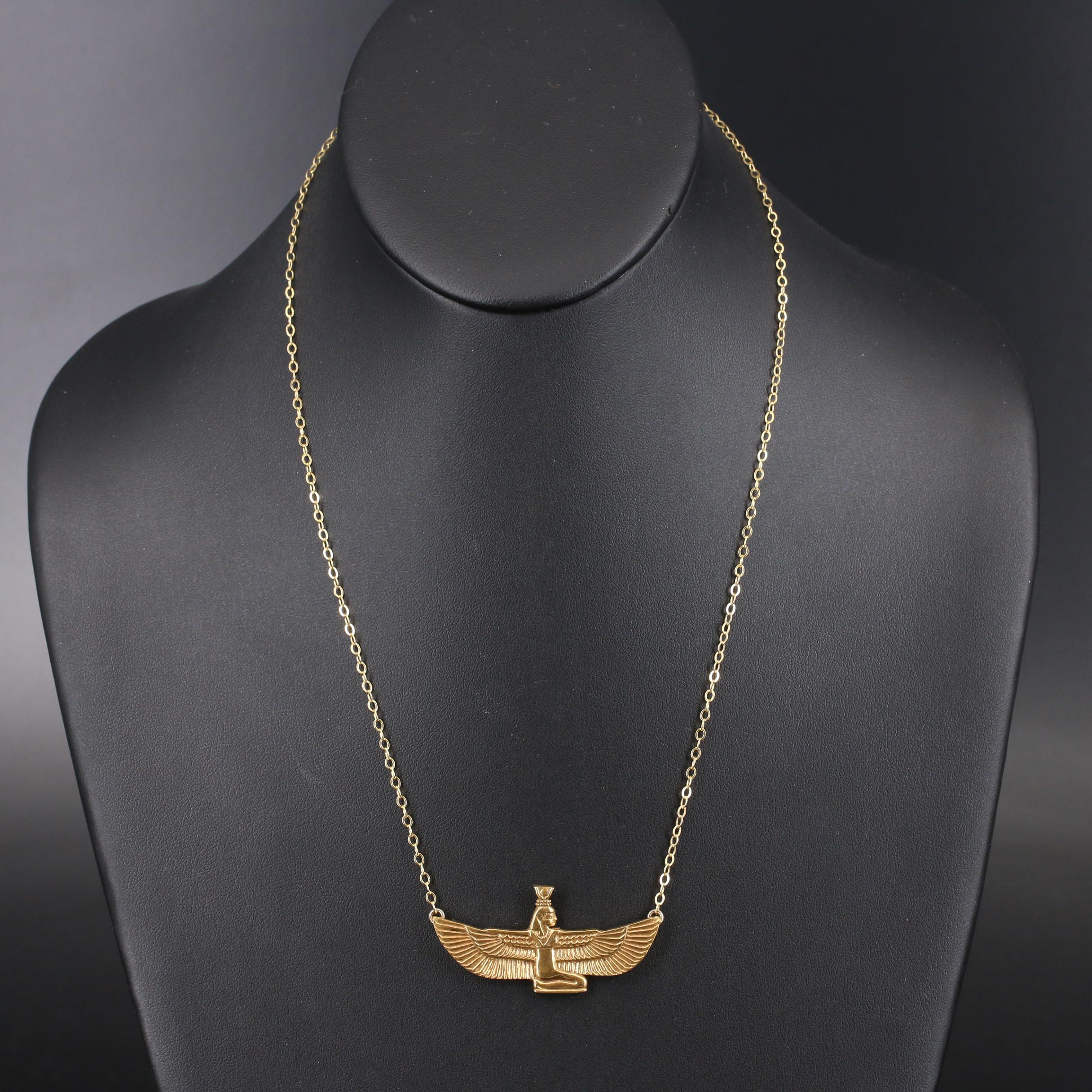 Heritage Museum Replicas Sterling Egyptian Goddess Isis Necklace