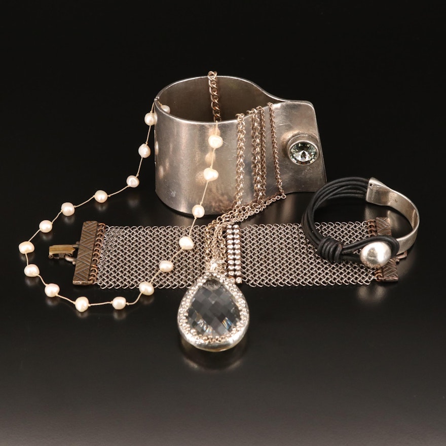 Bracelets and Necklaces Including Vintage Anthony Ferra and Avant Garde Paris