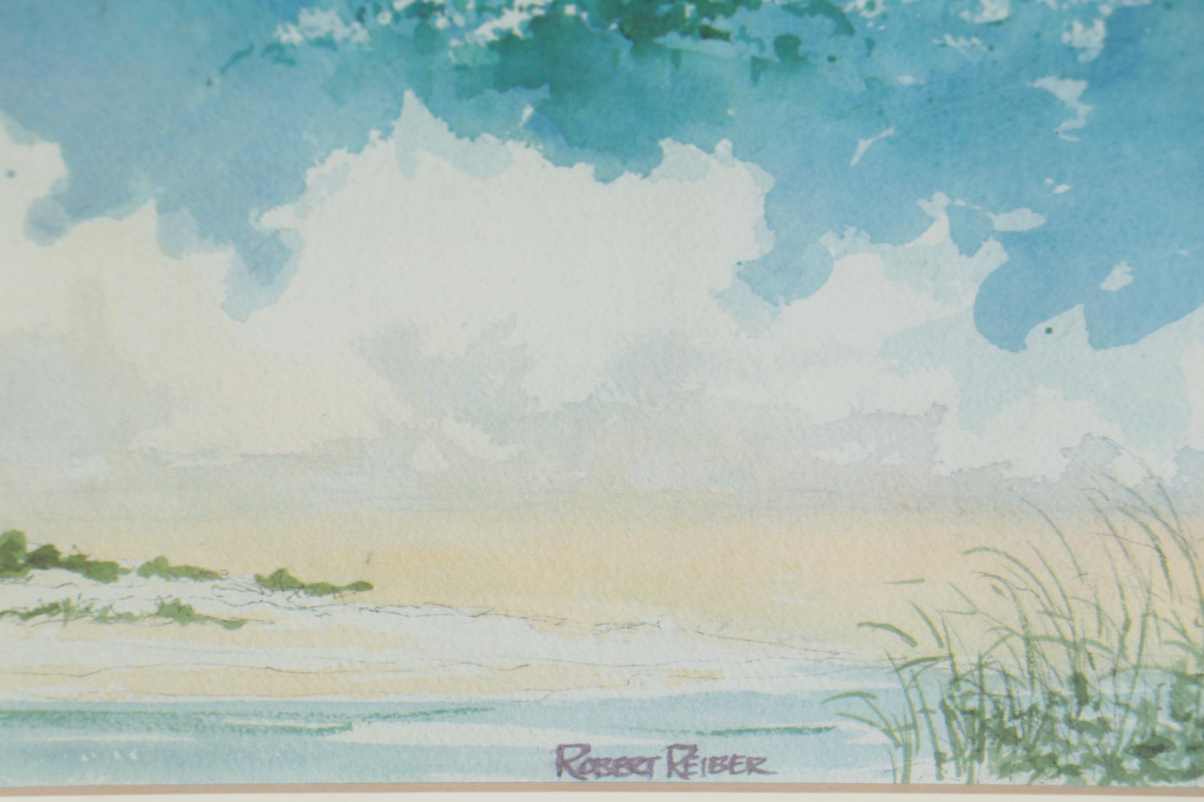 Offset Lithograph after Robert Reiber "Boca Grande Florida," Late 20th Century