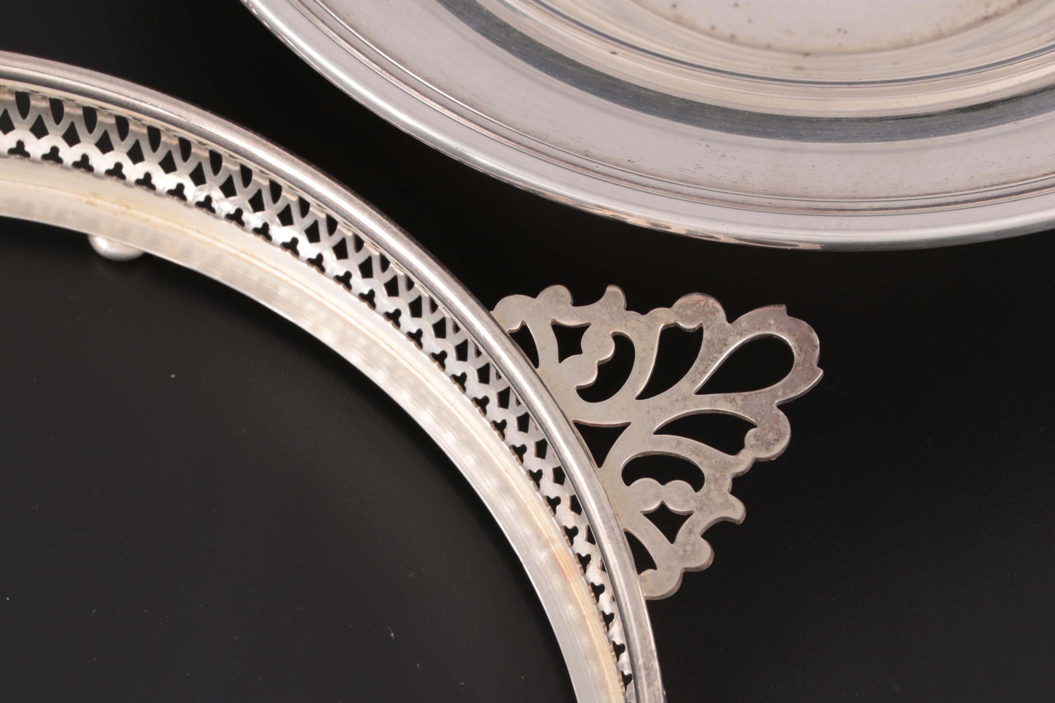 Wm. Rogers and Sons "Spring Flower" and Other Silver Plate Serving Pieces