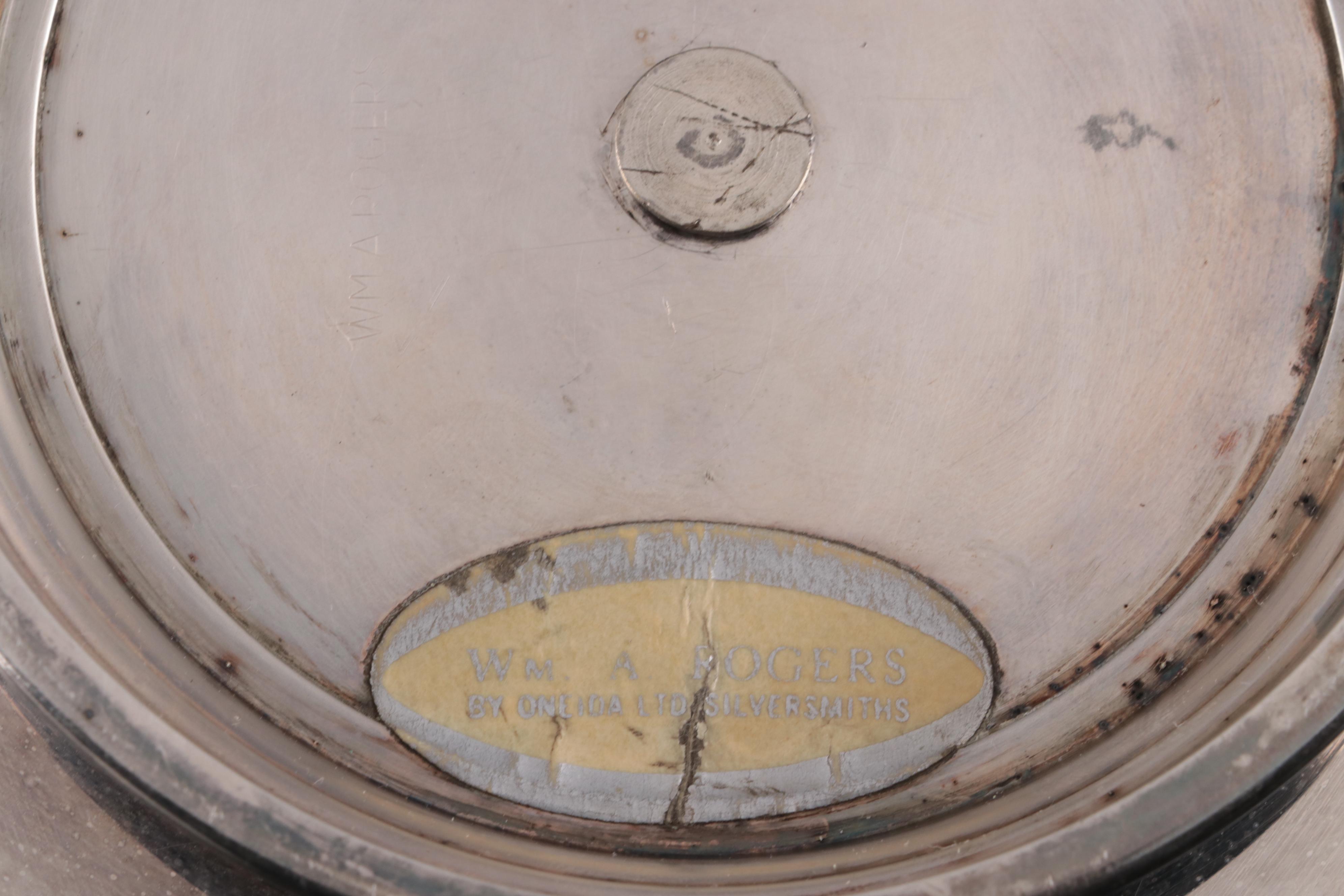 Wm. Rogers and Sons "Spring Flower" and Other Silver Plate Serving Pieces