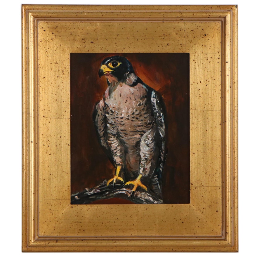 Adam Deda Oil Painting "Falcon," 2020