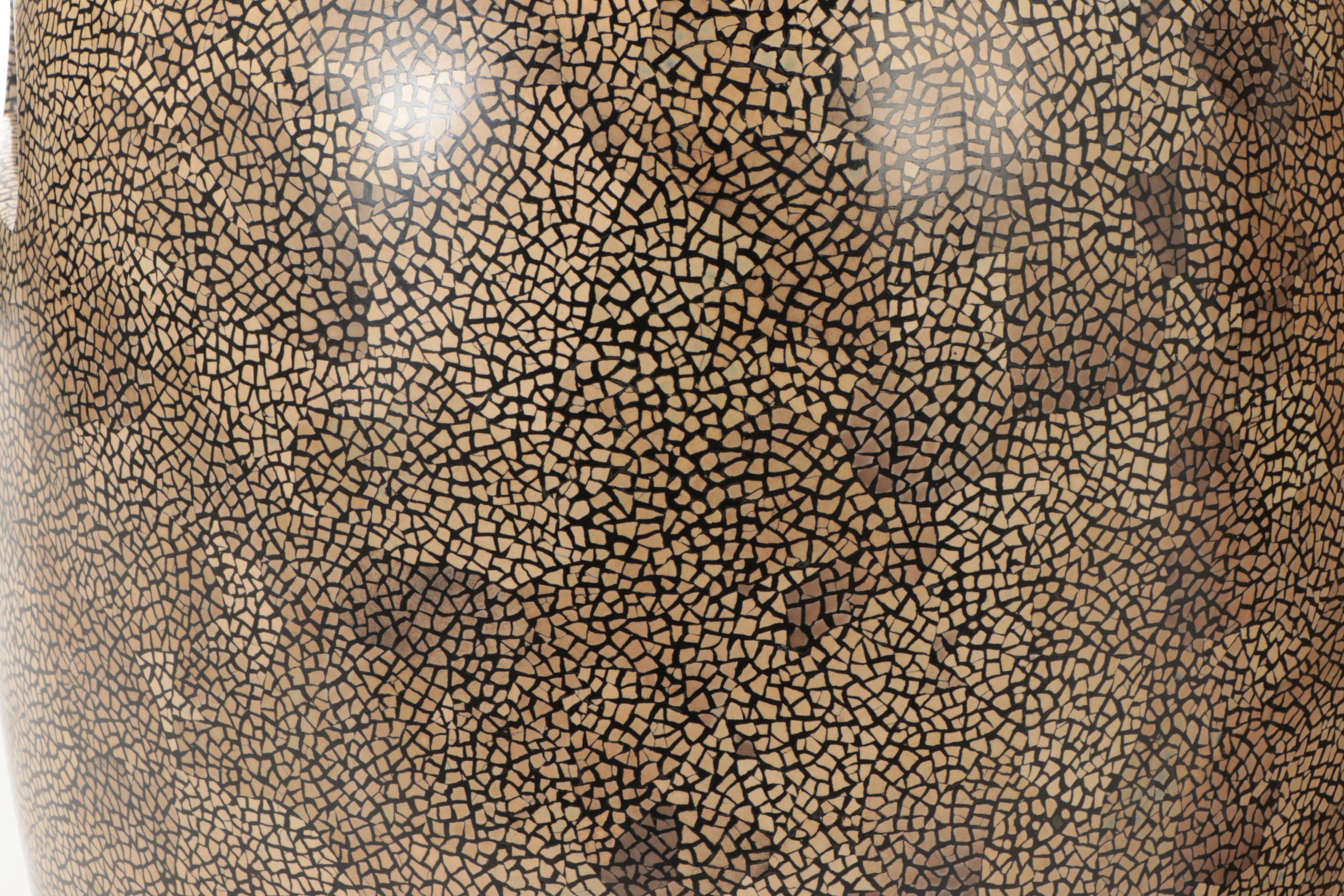 Pair of Vietnamese Eggshell Lacquer-Glazed Ceramic Garden Stools