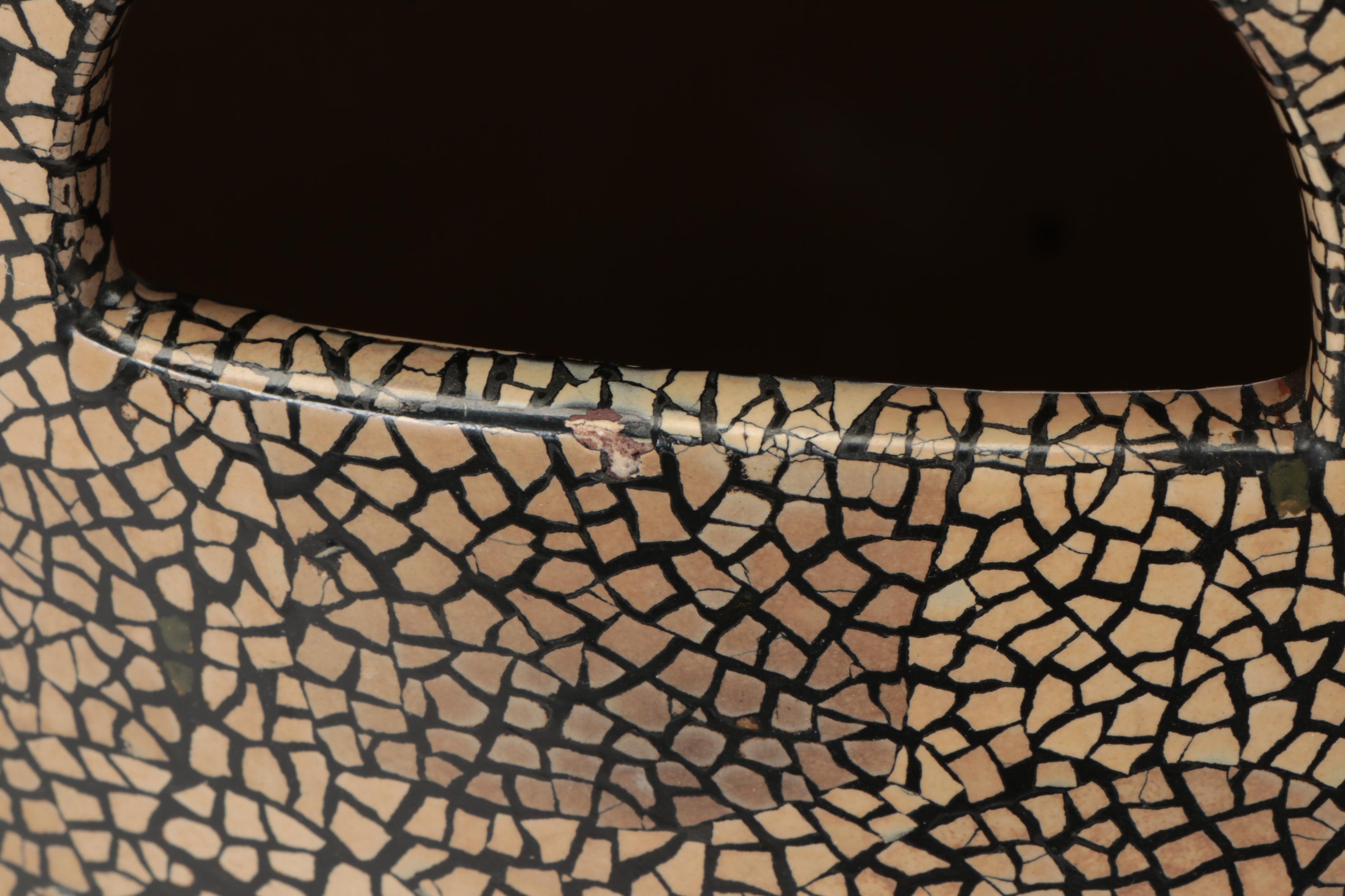 Pair of Vietnamese Eggshell Lacquer-Glazed Ceramic Garden Stools