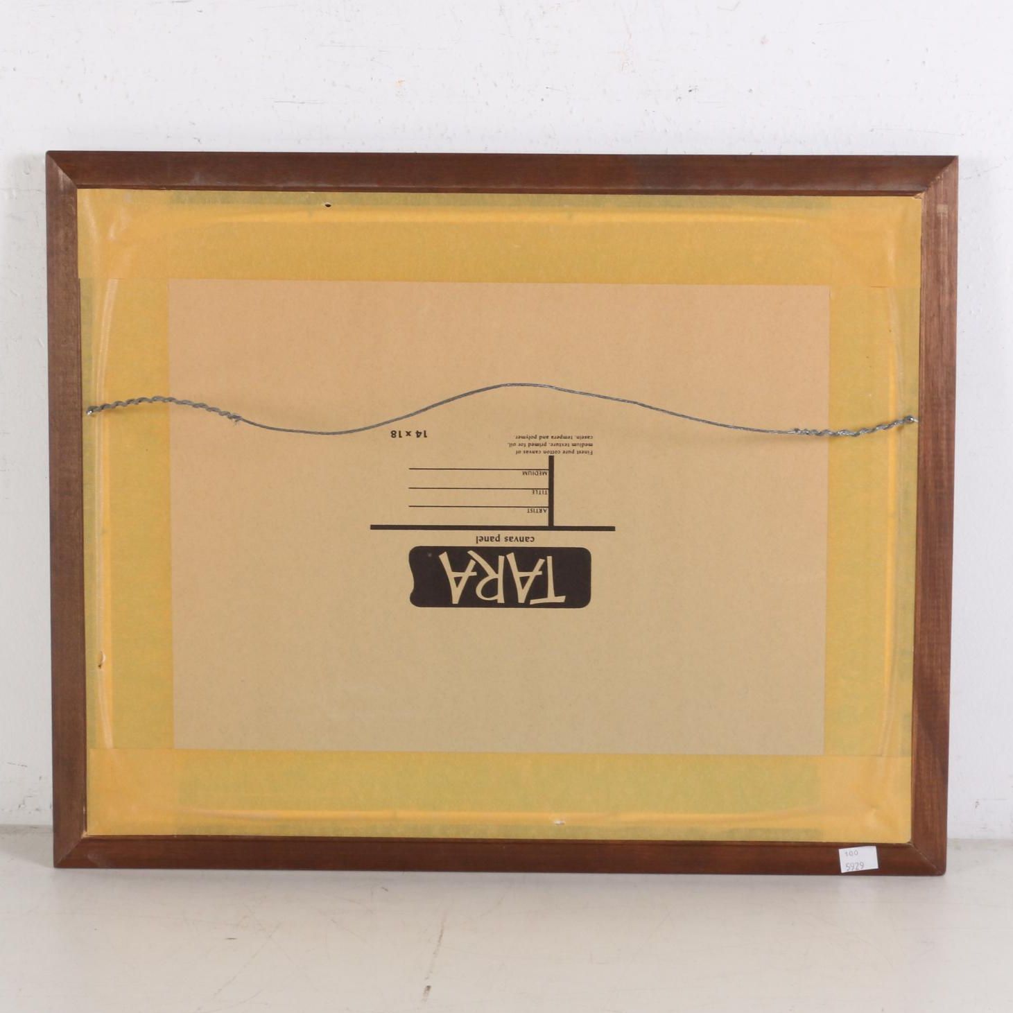 Lloyd R. Thorsten Oil Painting of Native American Mother and Children