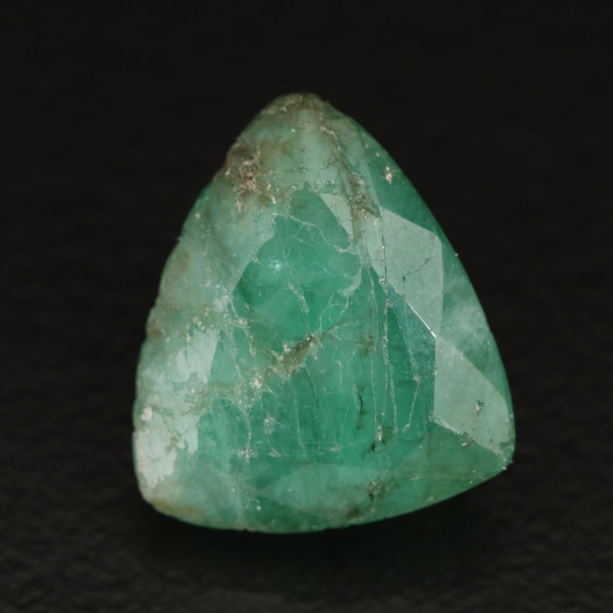 Loose 5.45 CT Trillion Faceted Beryl