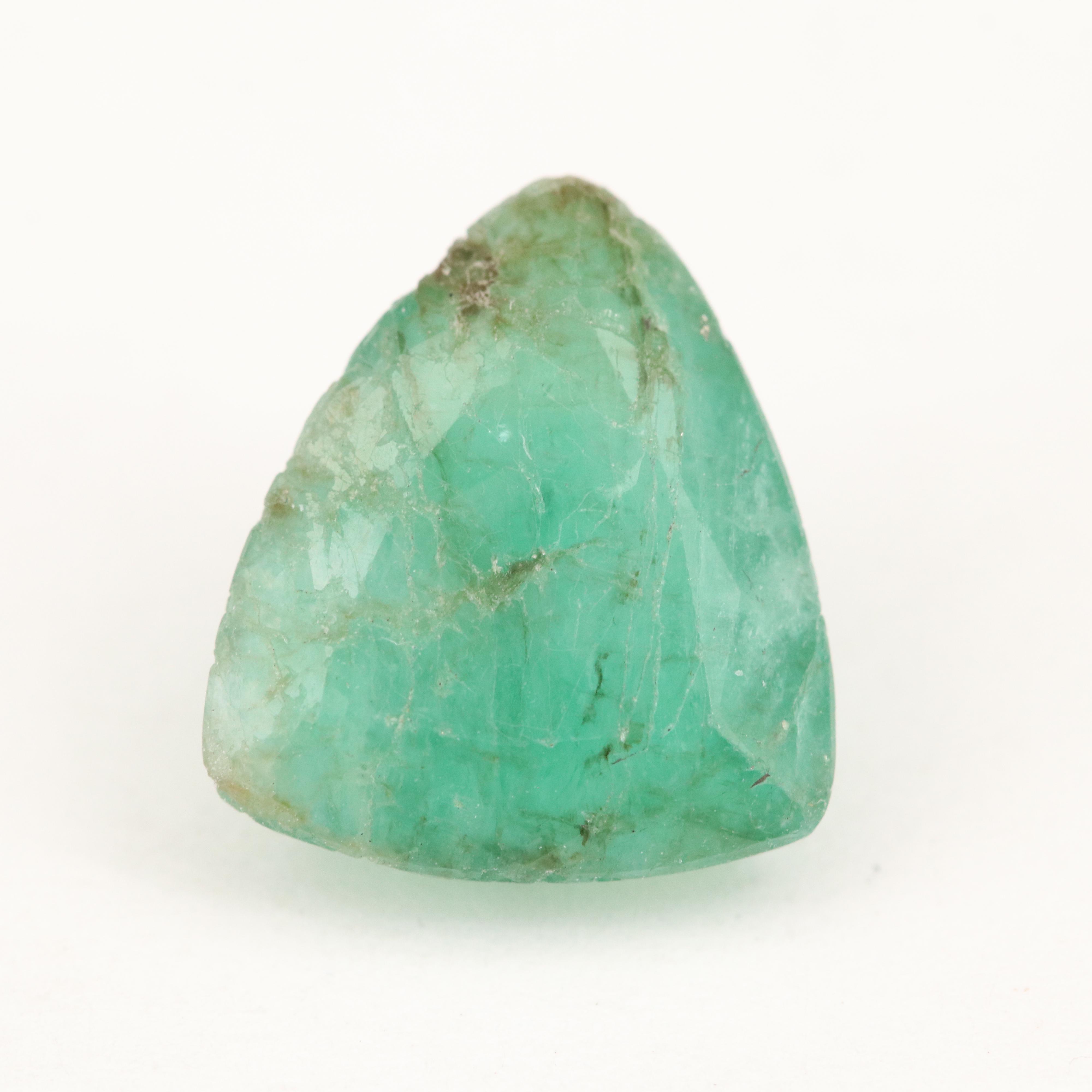 Loose 5.45 CT Trillion Faceted Beryl