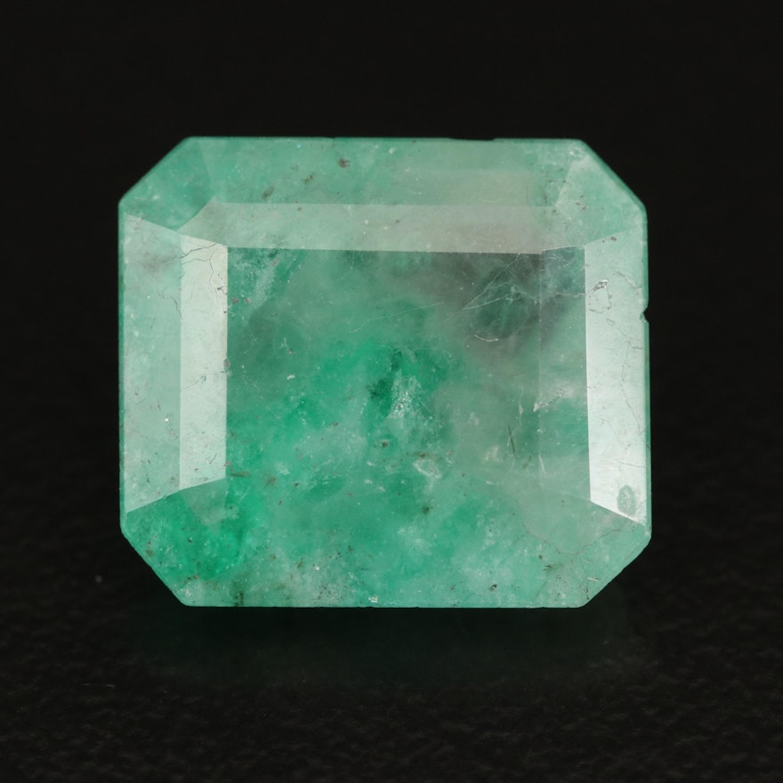 Loose 7.07 CT Cut Cornered Rectangular Faceted Beryl