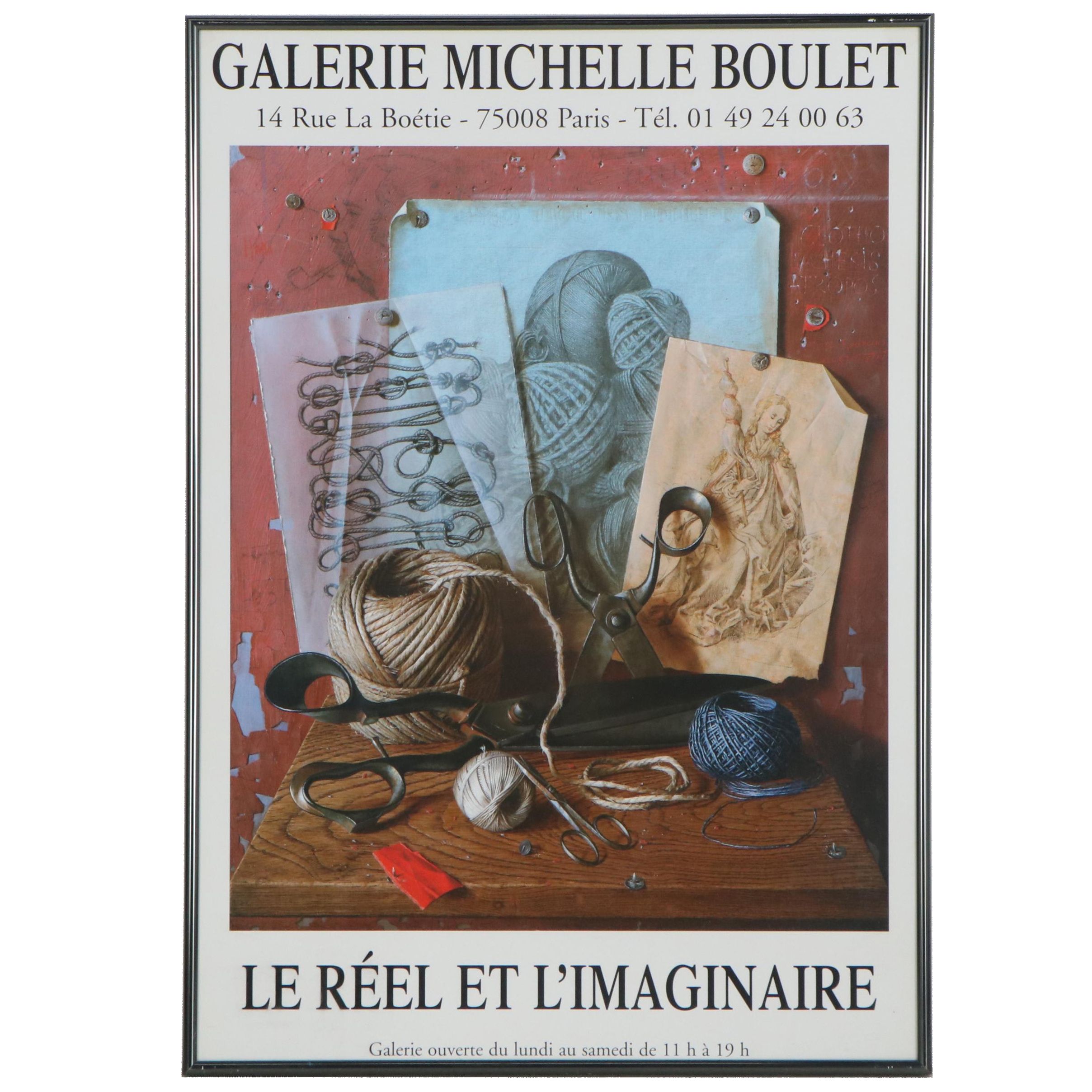Galerie Michelle Boulet "Le Réel et L'Imaginaire" Exhibition Poster