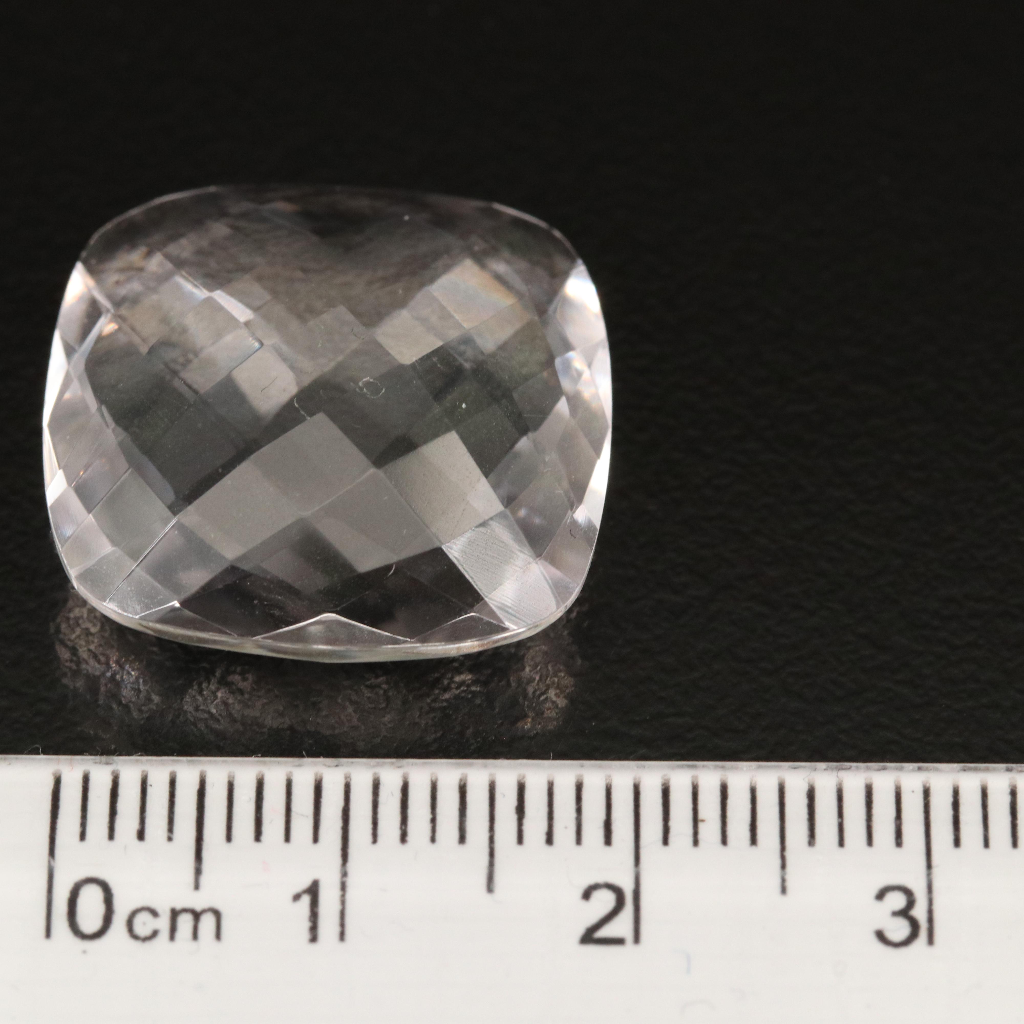 Loose 20.54 CT Faceted Quartz