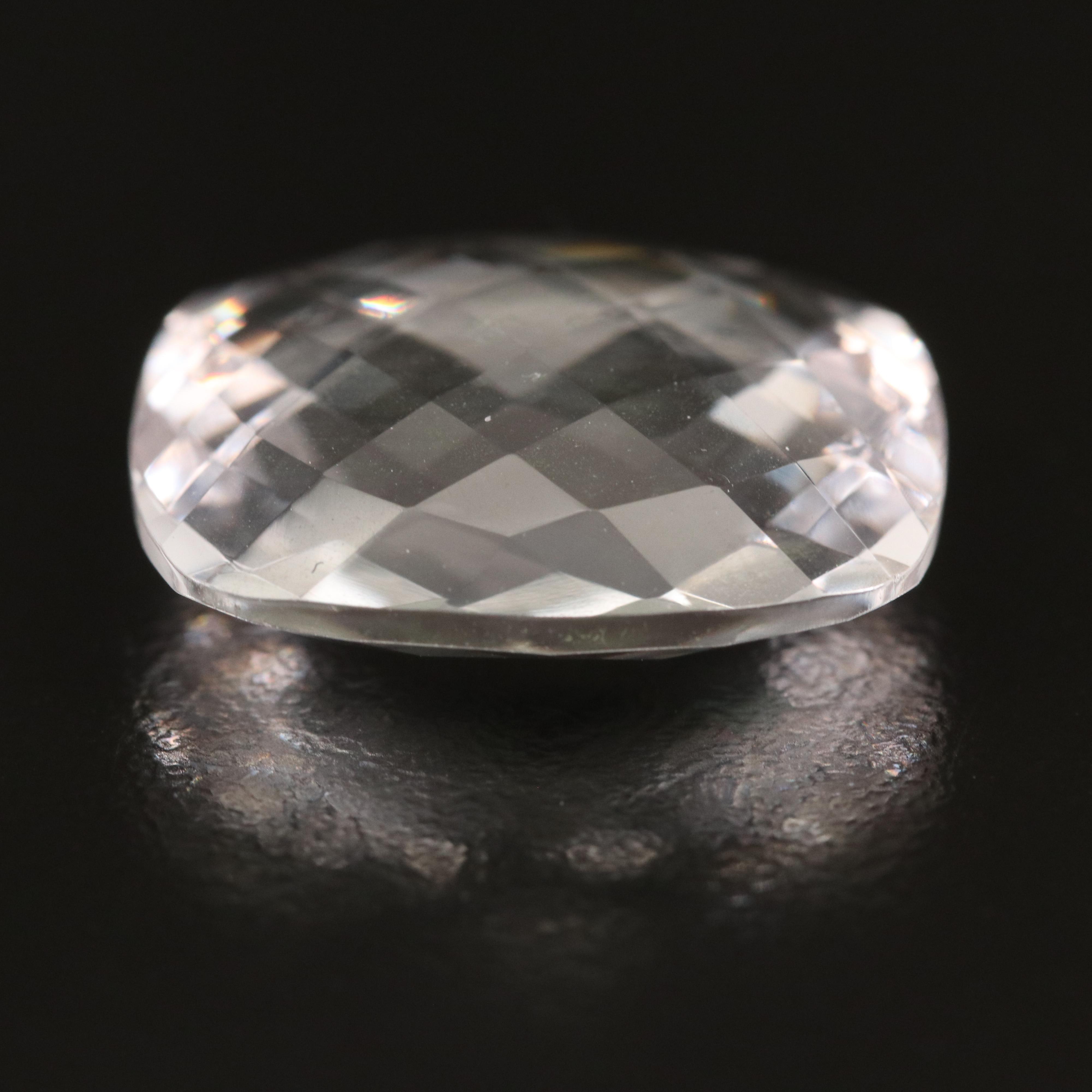 Loose 20.54 CT Faceted Quartz