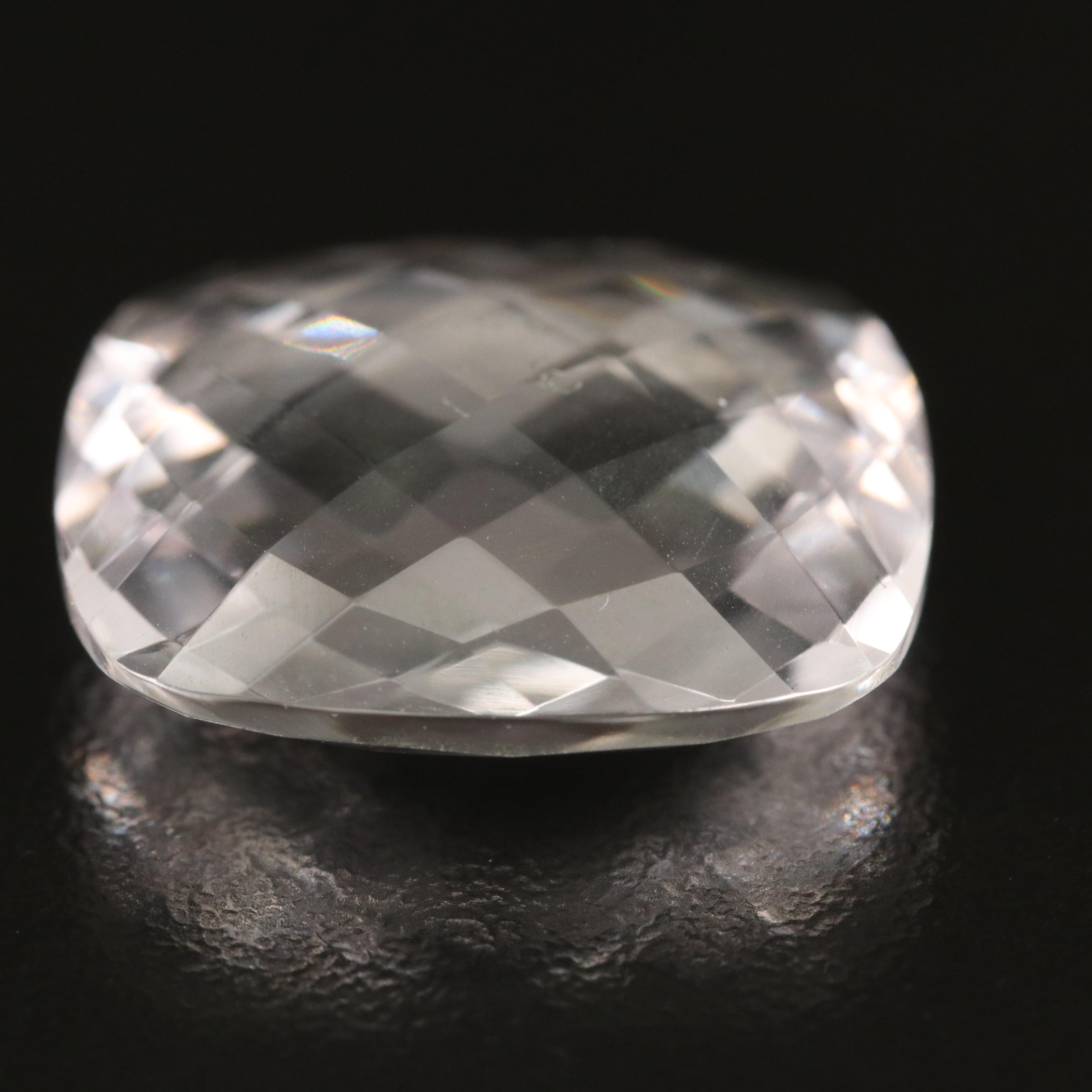 Loose 20.54 CT Faceted Quartz