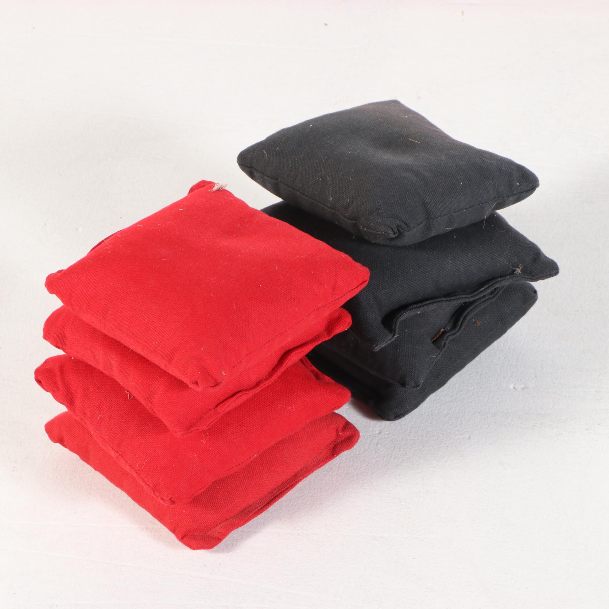 Monkey Hollow Winery Painted Cornhole Game and Oversized Sock Monkey