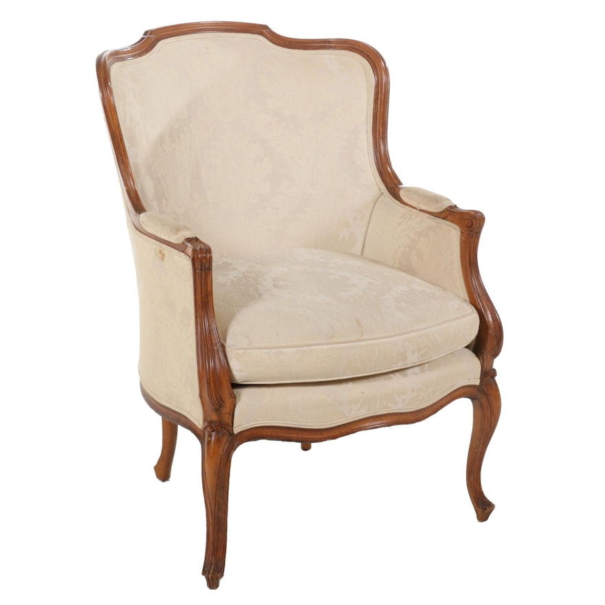 Louis XV Style Bergère, Late 20th Century