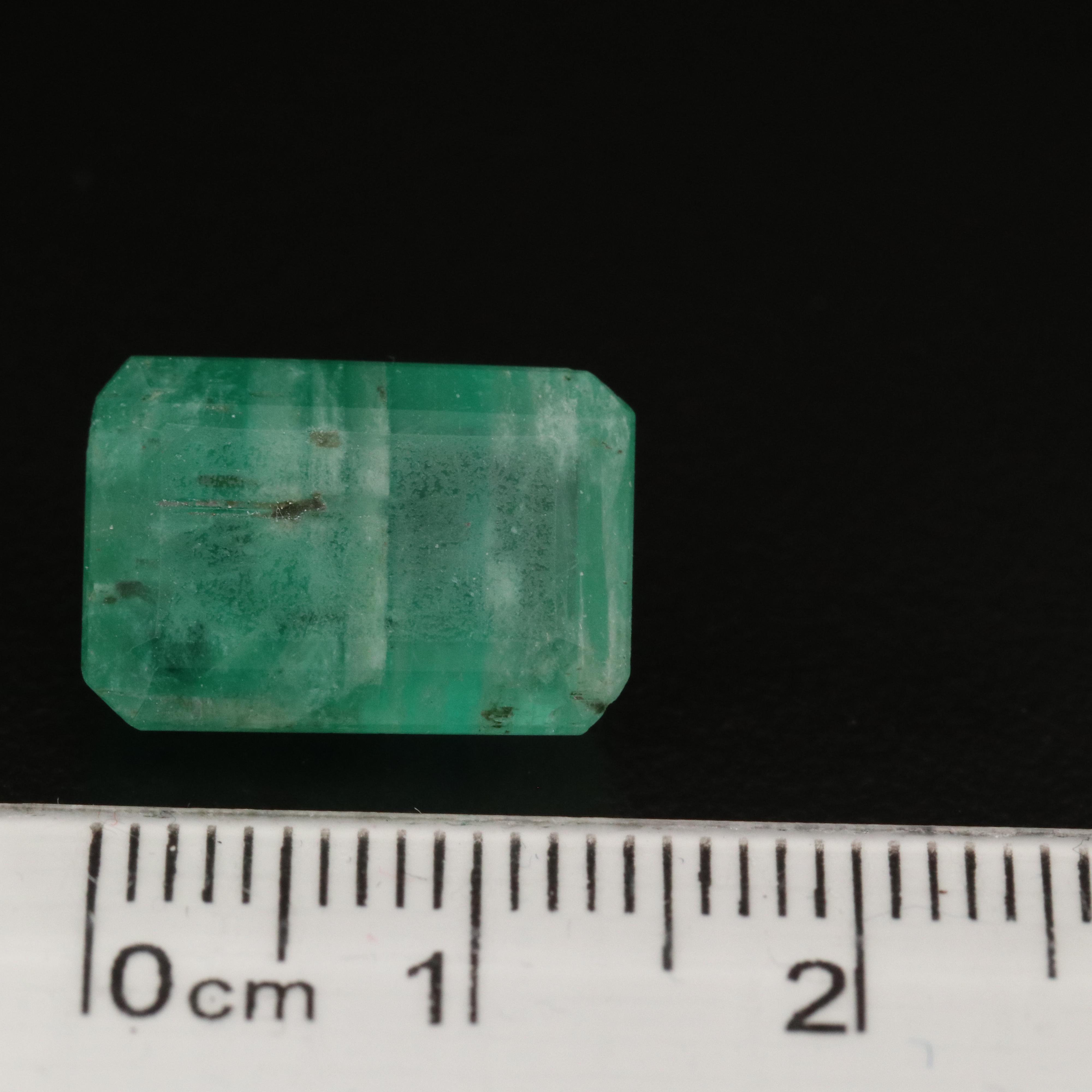 Loose 8.22 CT Cut Cornered Rectangular Beryl