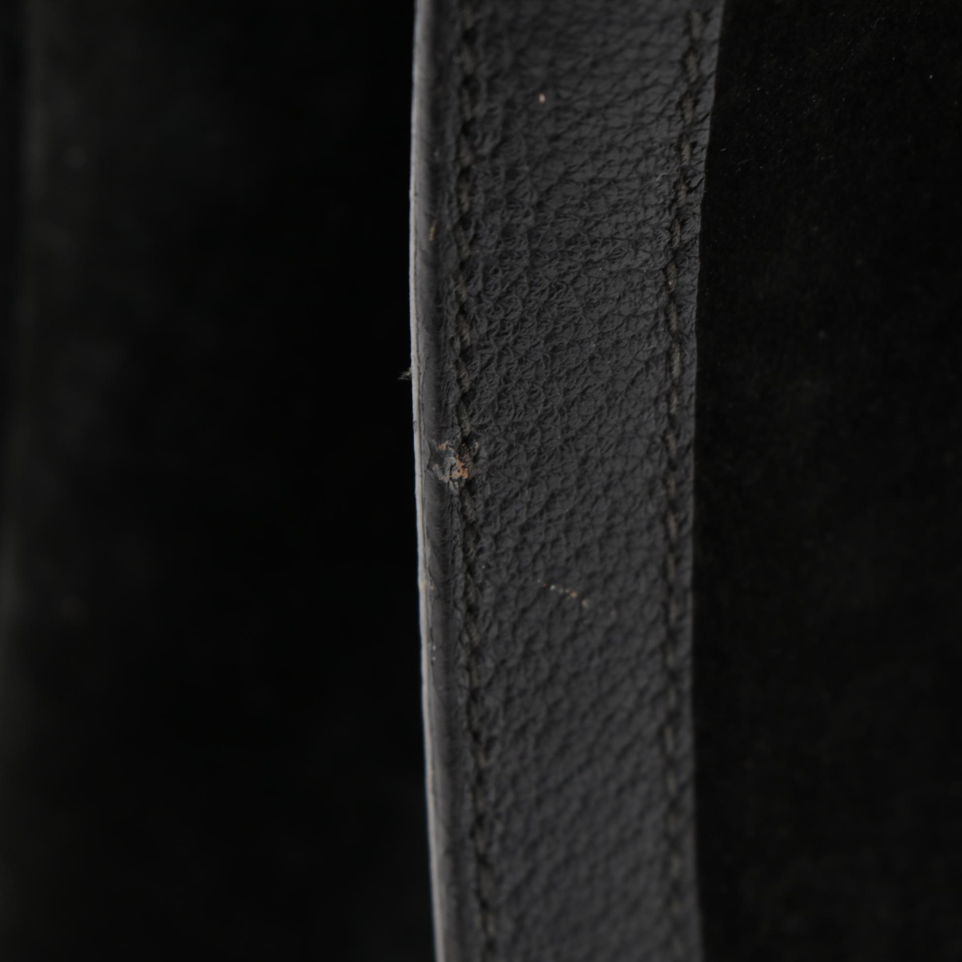 Gucci Bamboo Diana Tote Bag in Black Suede and Leather