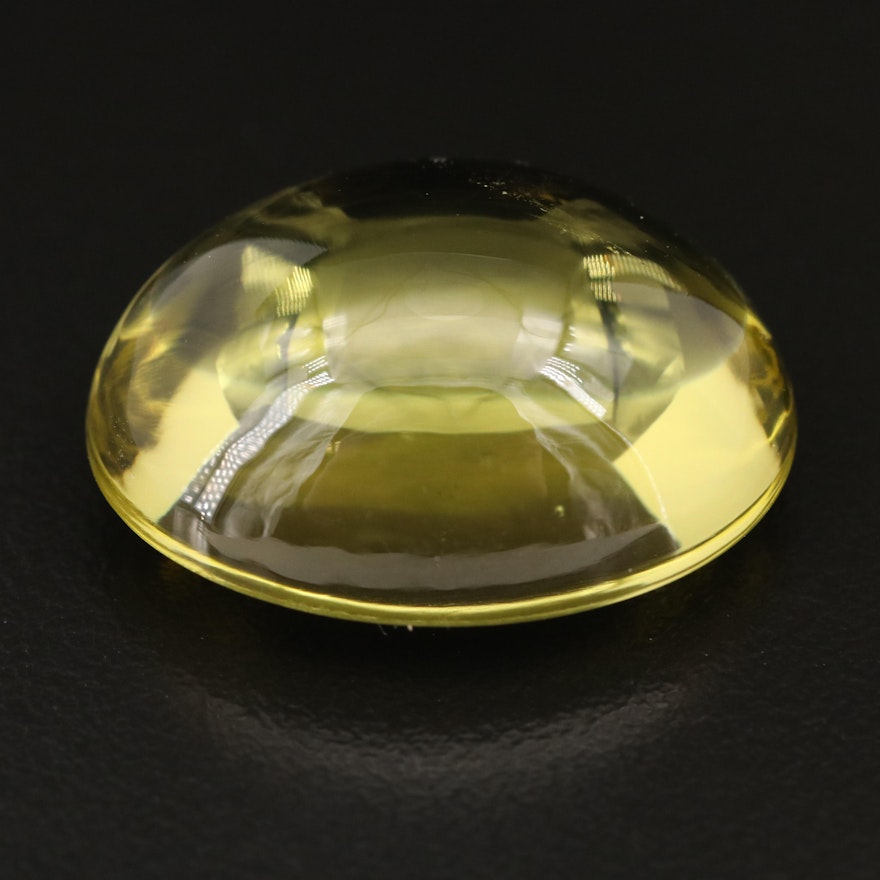 Loose 42.23 CT Oval Citrine Cabochon
