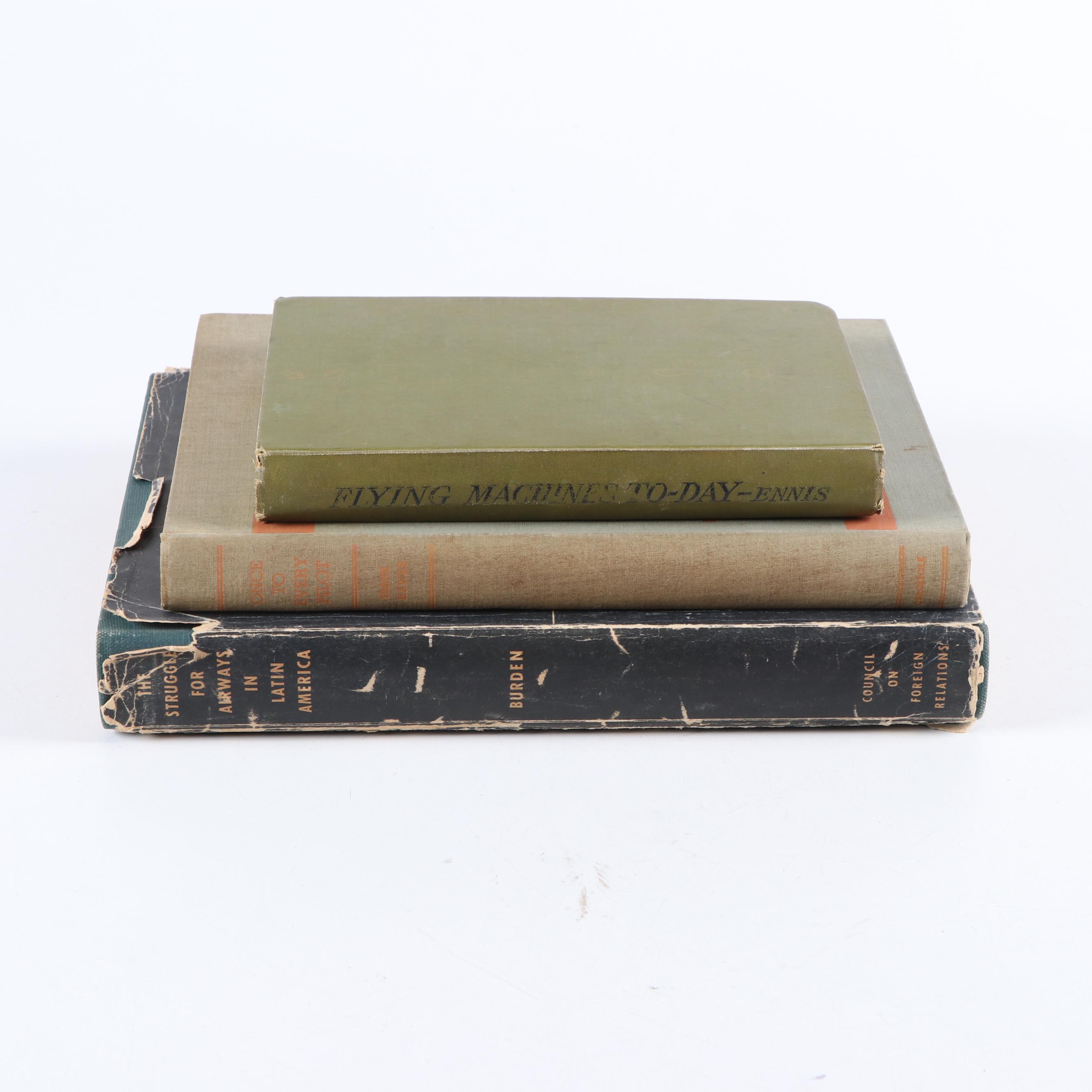 Signed "One to Every Pilot" by Frank Hawks and More Aviation History Books