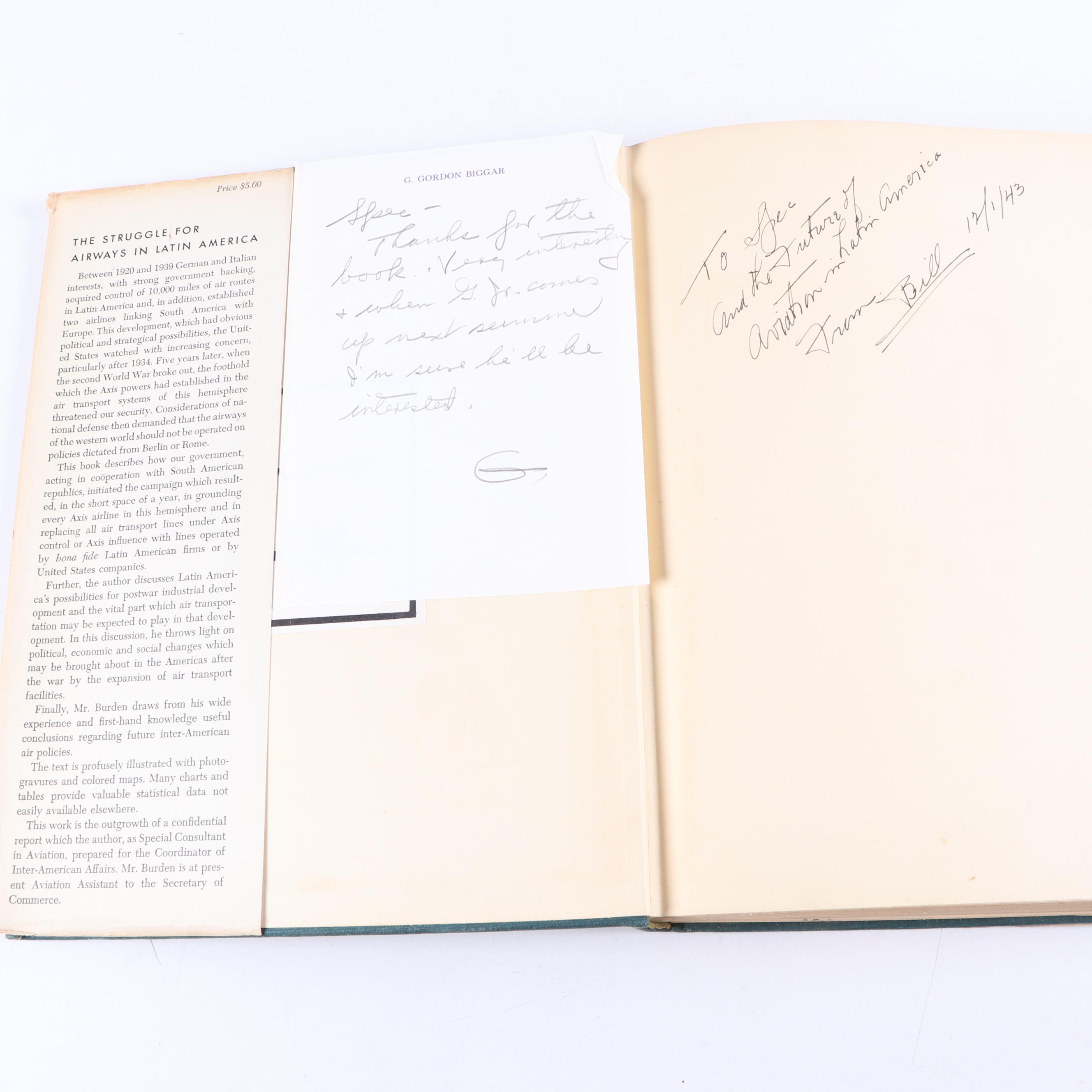 Signed "One to Every Pilot" by Frank Hawks and More Aviation History Books