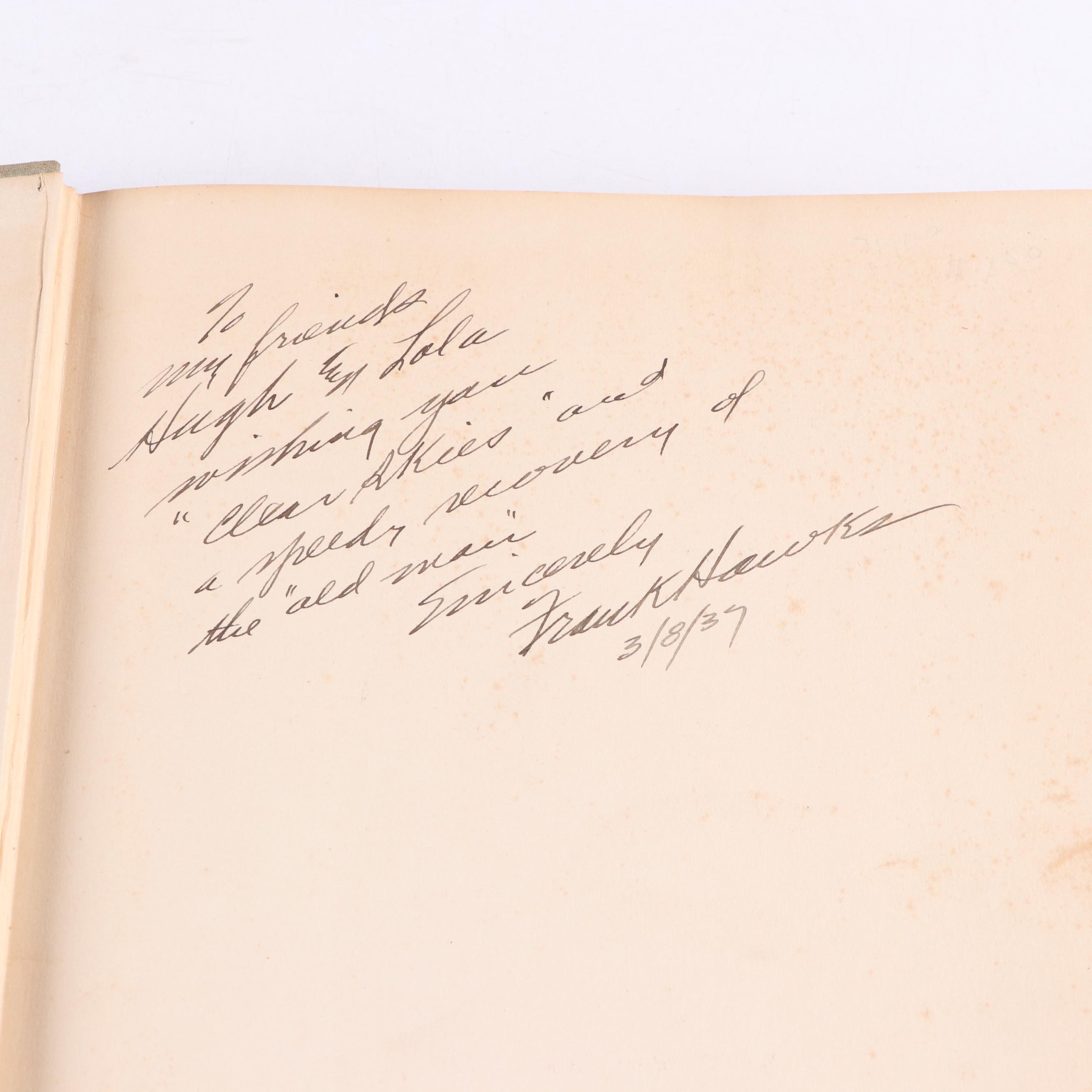 Signed "One to Every Pilot" by Frank Hawks and More Aviation History Books