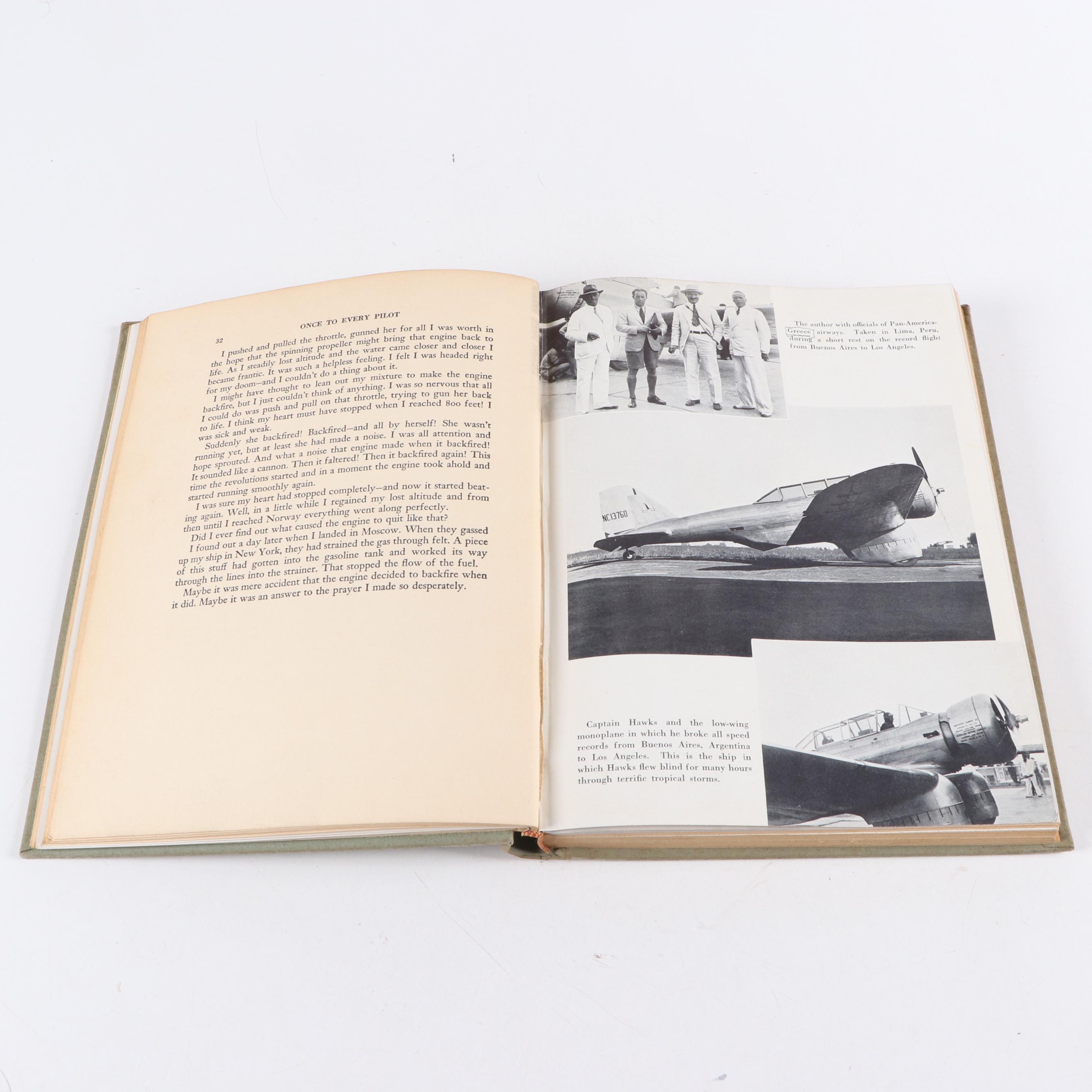 Signed "One to Every Pilot" by Frank Hawks and More Aviation History Books