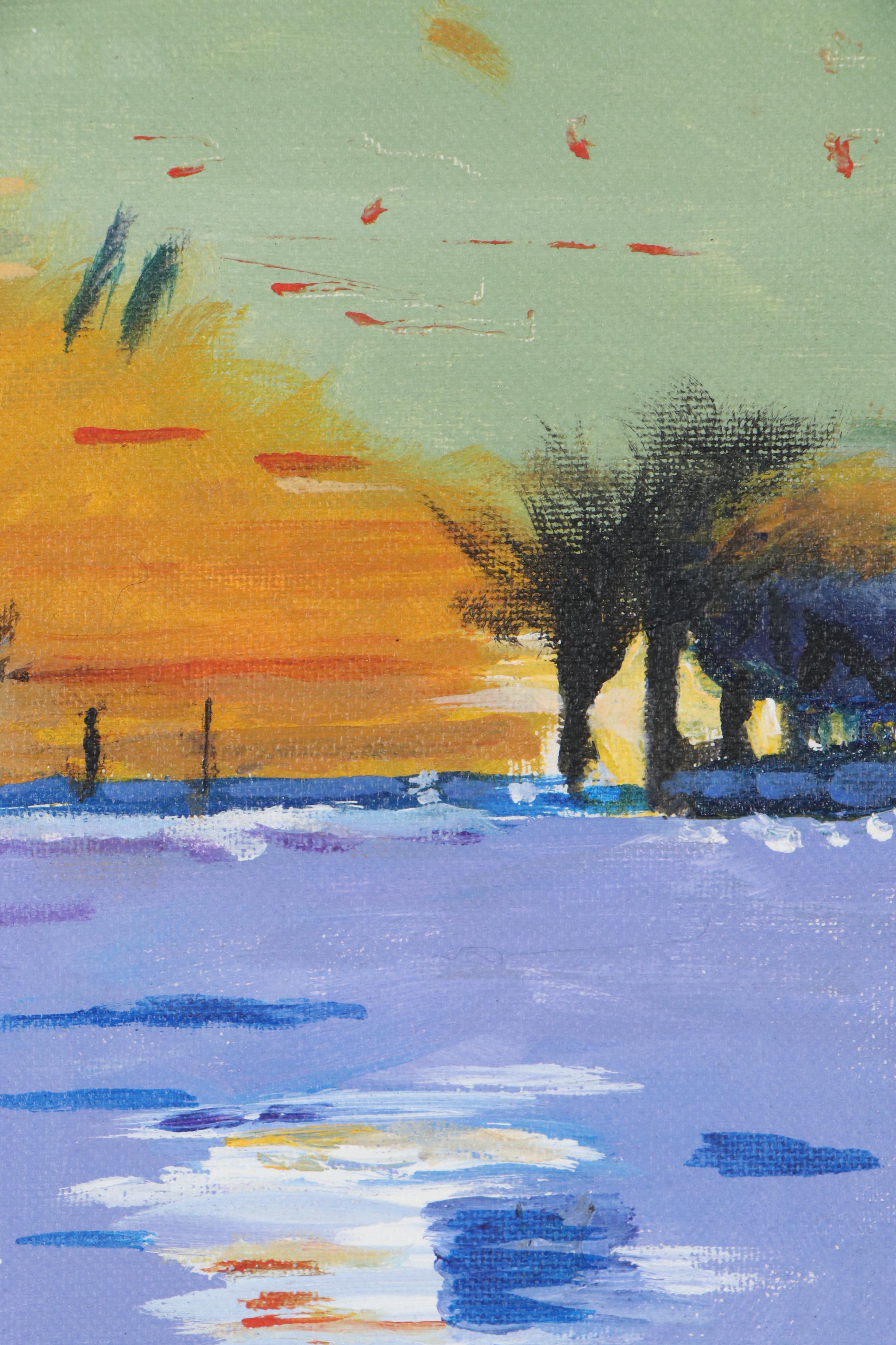 Elaine Neumann Landscape Acrylic Painting, 2019