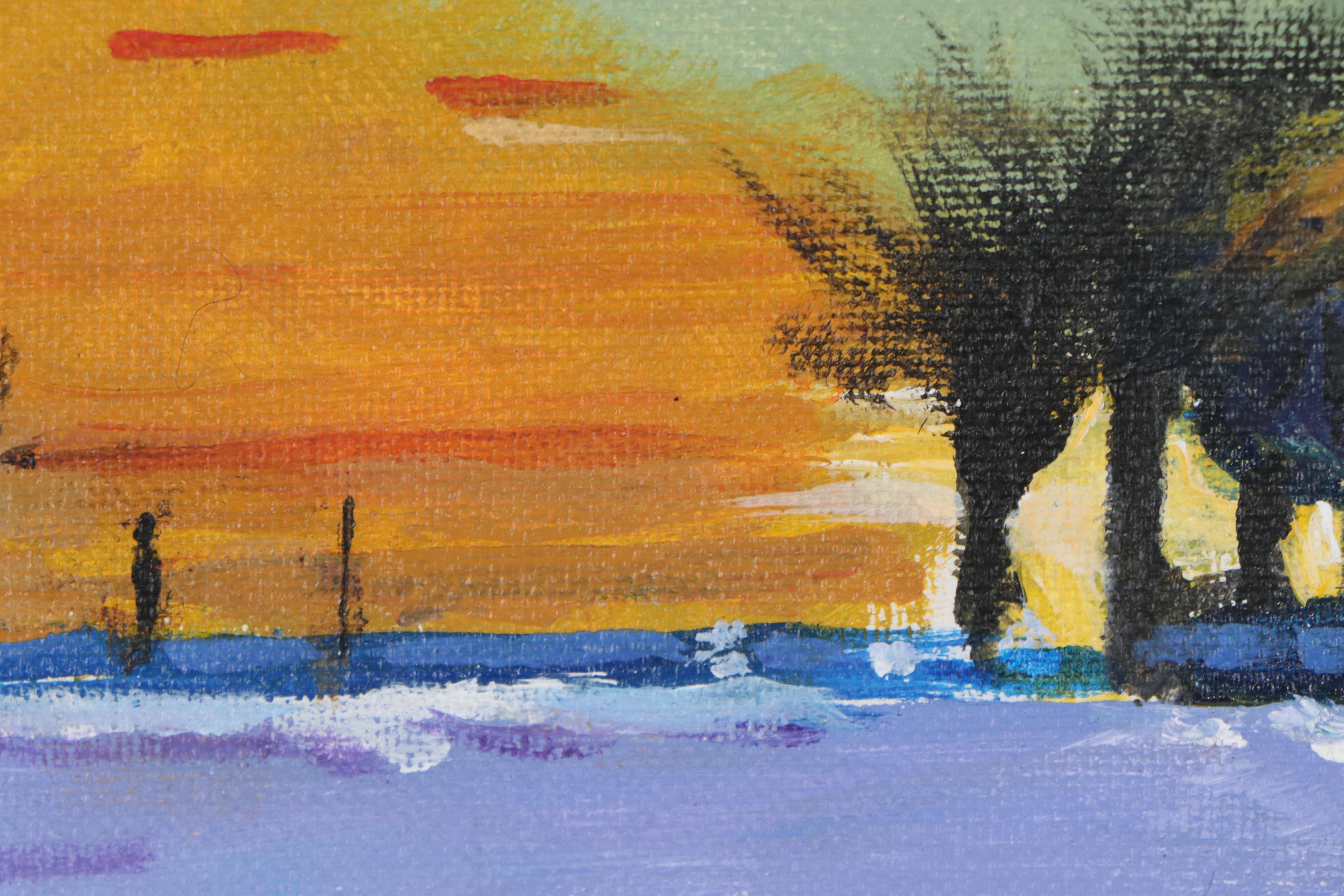 Elaine Neumann Landscape Acrylic Painting, 2019