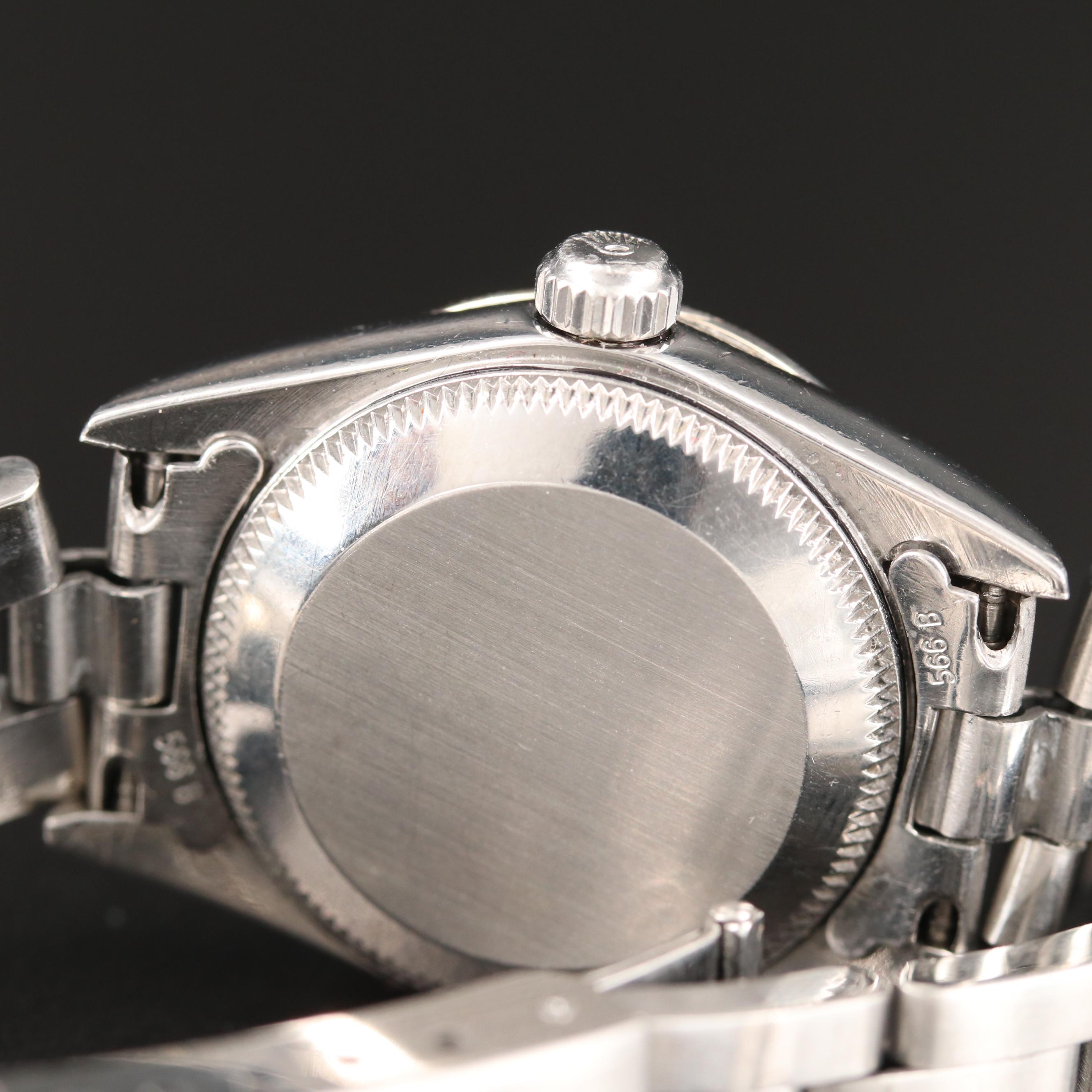 2002 Rolex Oyster Perpetual Watch with Diamond Dial and Bezel