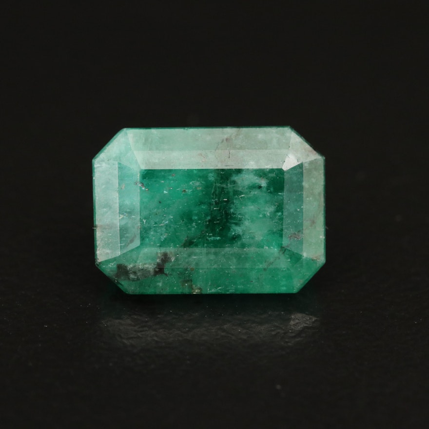 Loose 4.11 CT Cut Cornered Rectangular Faceted Beryl