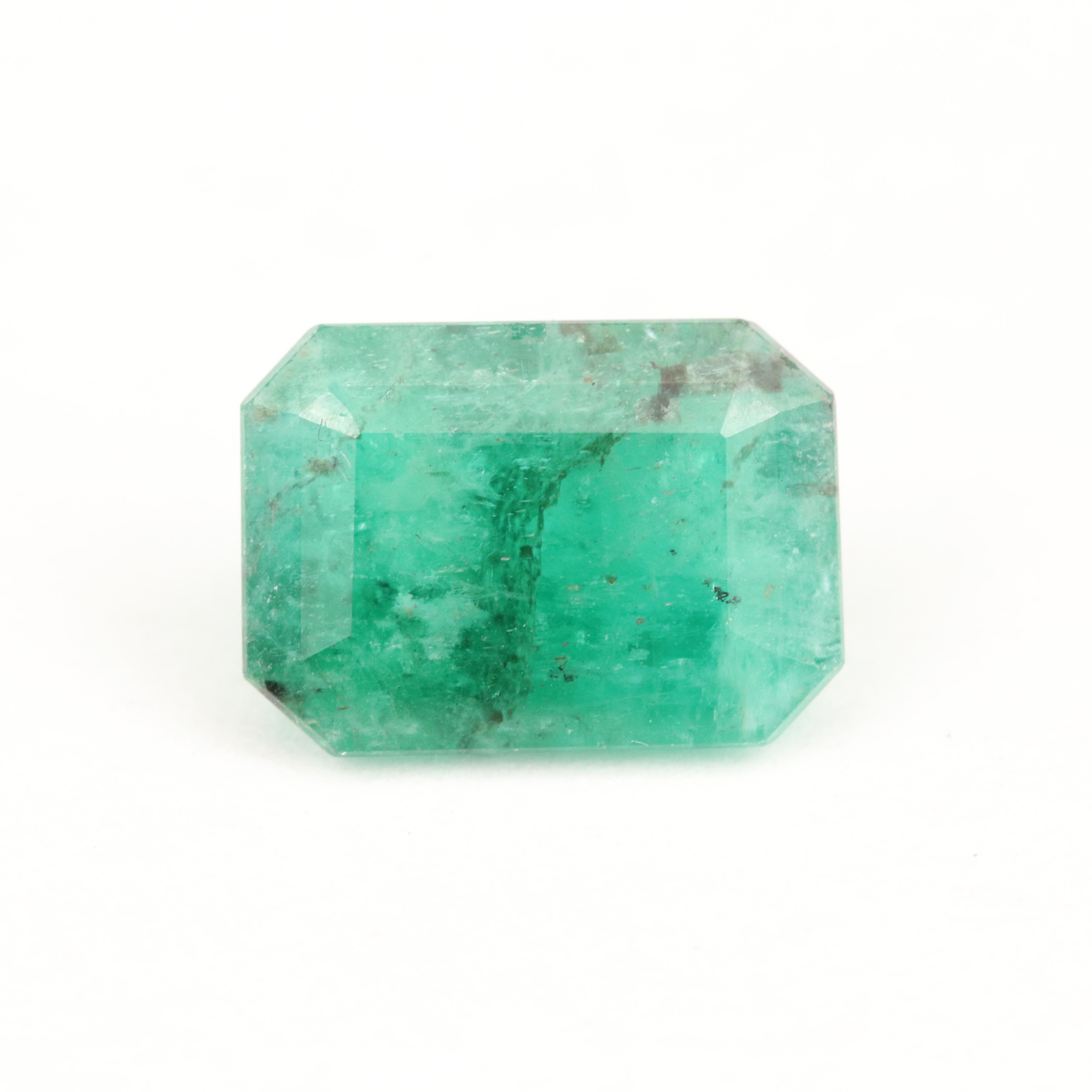Loose 4.11 CT Cut Cornered Rectangular Faceted Beryl