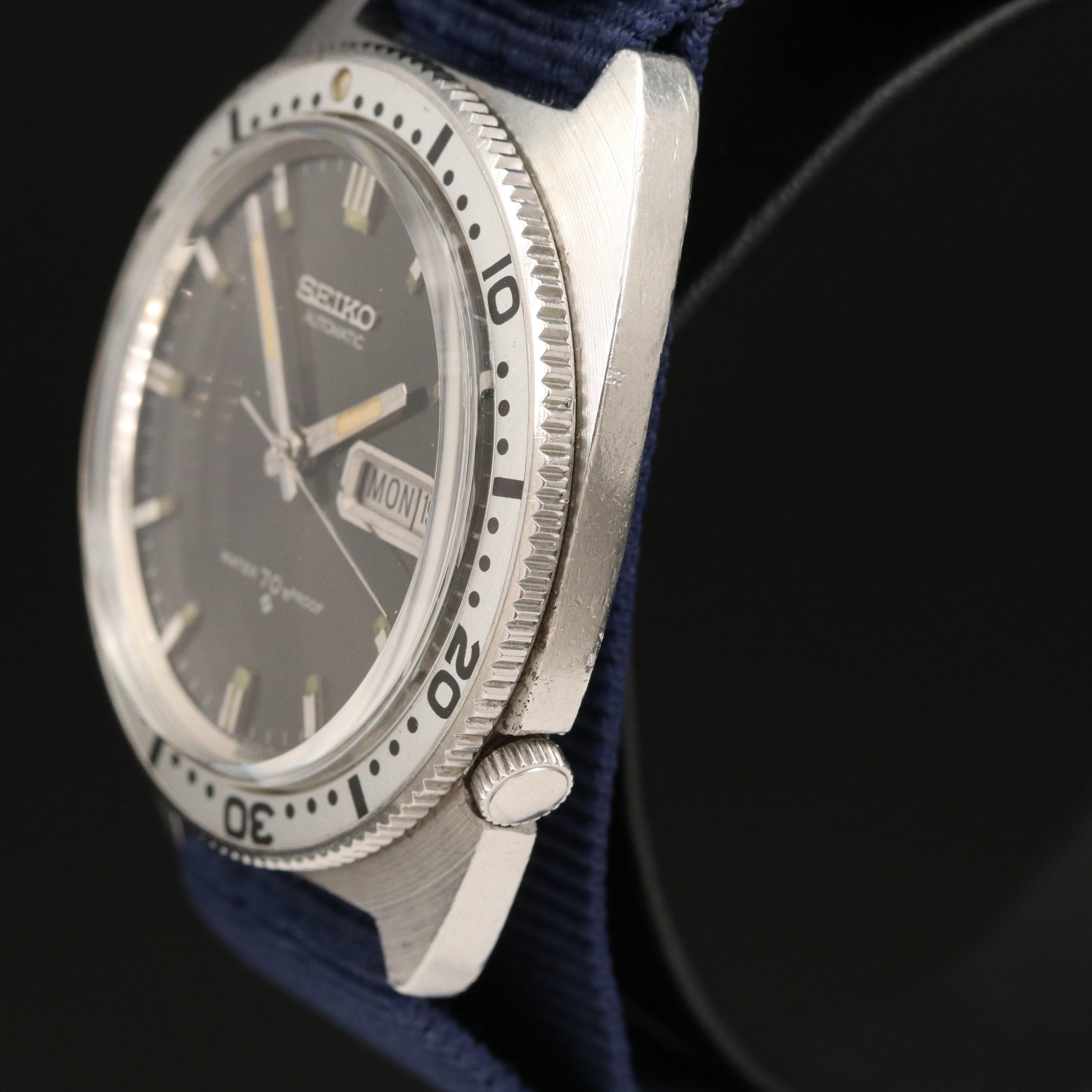 1968 Seiko 6106-8100 Sports-Diver Stainless Steel Automatic Watch