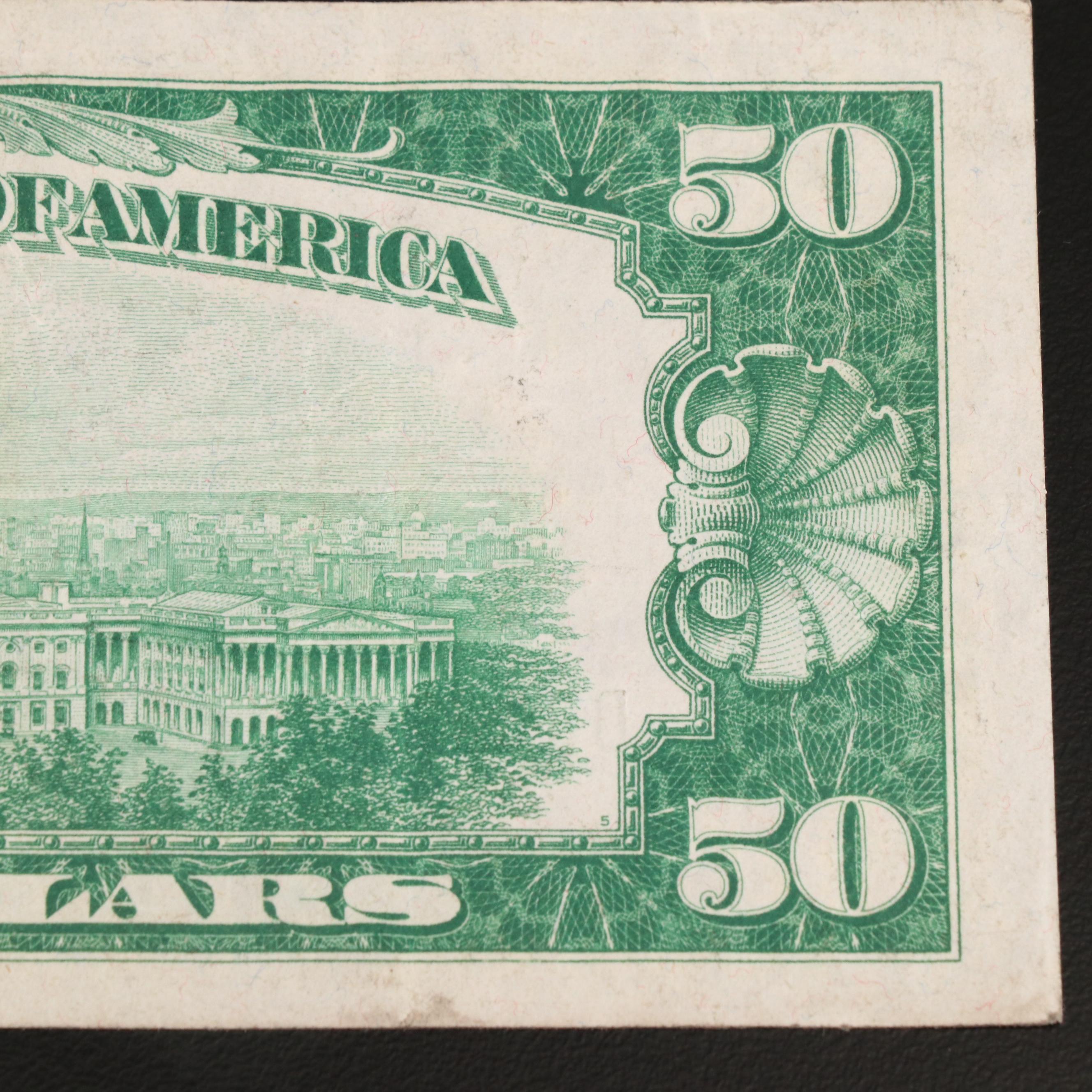Series of 1928 $50 Federal Reserve Note