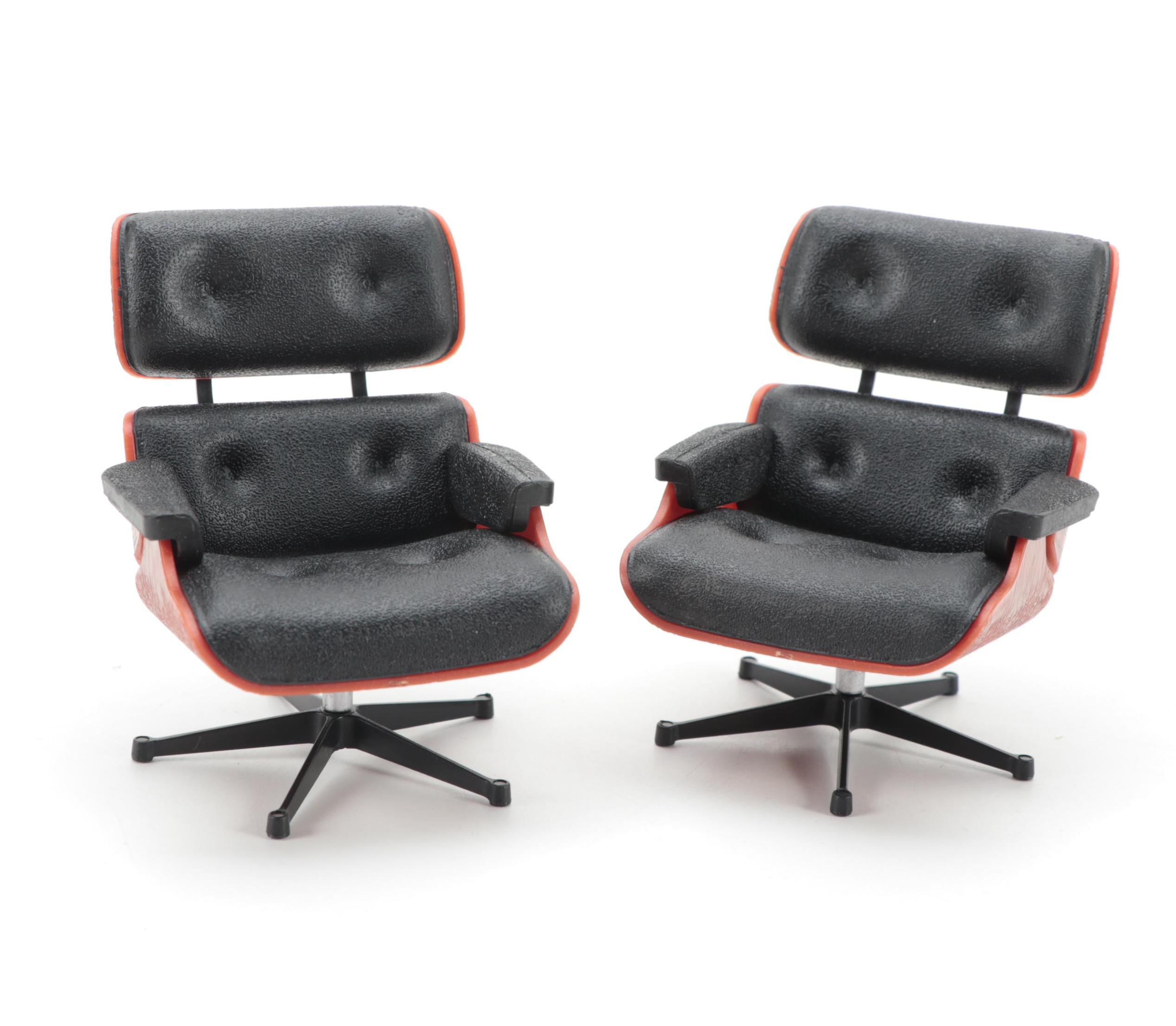 Vitra Miniatures Collection Egg Chairs and Other Mid-Century Modern Chairs