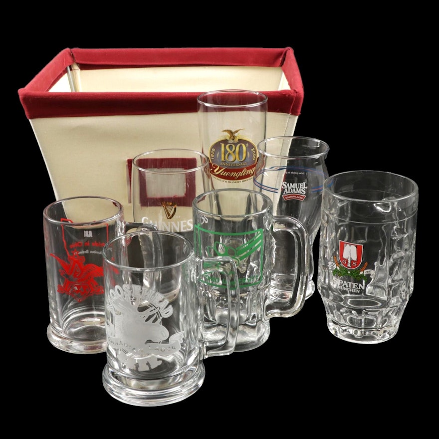 Beer Glassware Featuring Guinness, Samuel Adams, Moosehead and More