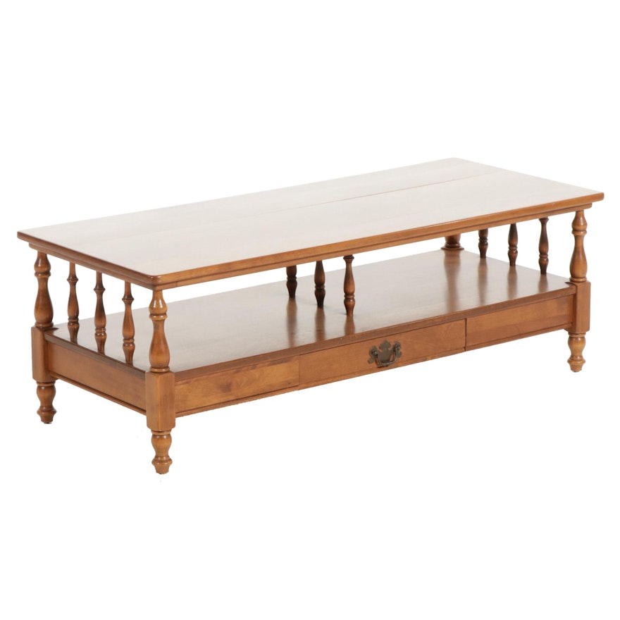 Ethan Allen "Early American" Maple Coffee Table