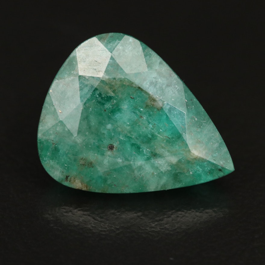 Loose 7.78 CT Pear Faceted Beryl