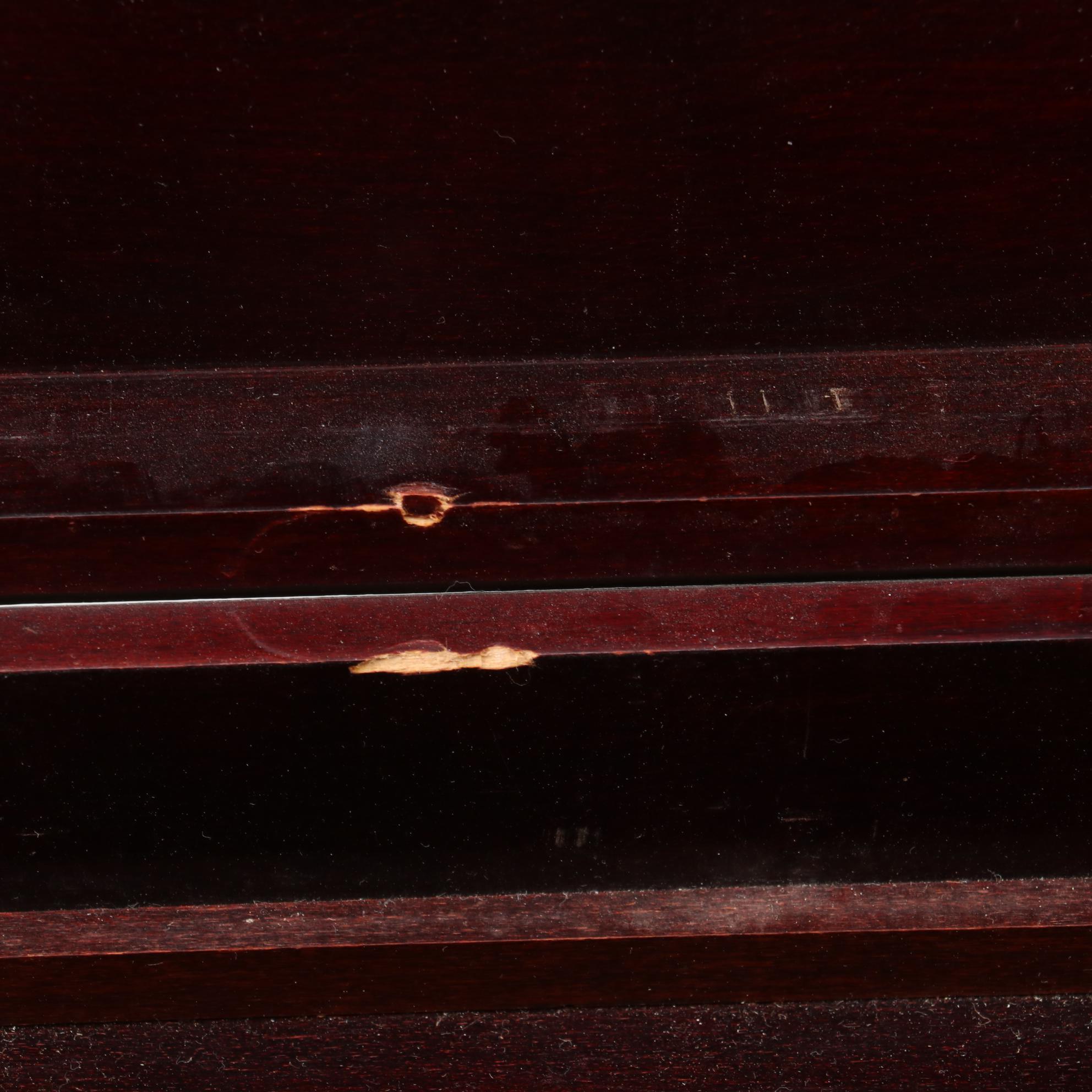 Resin Domino Set with Storage Box and Wooden Gaming Chest