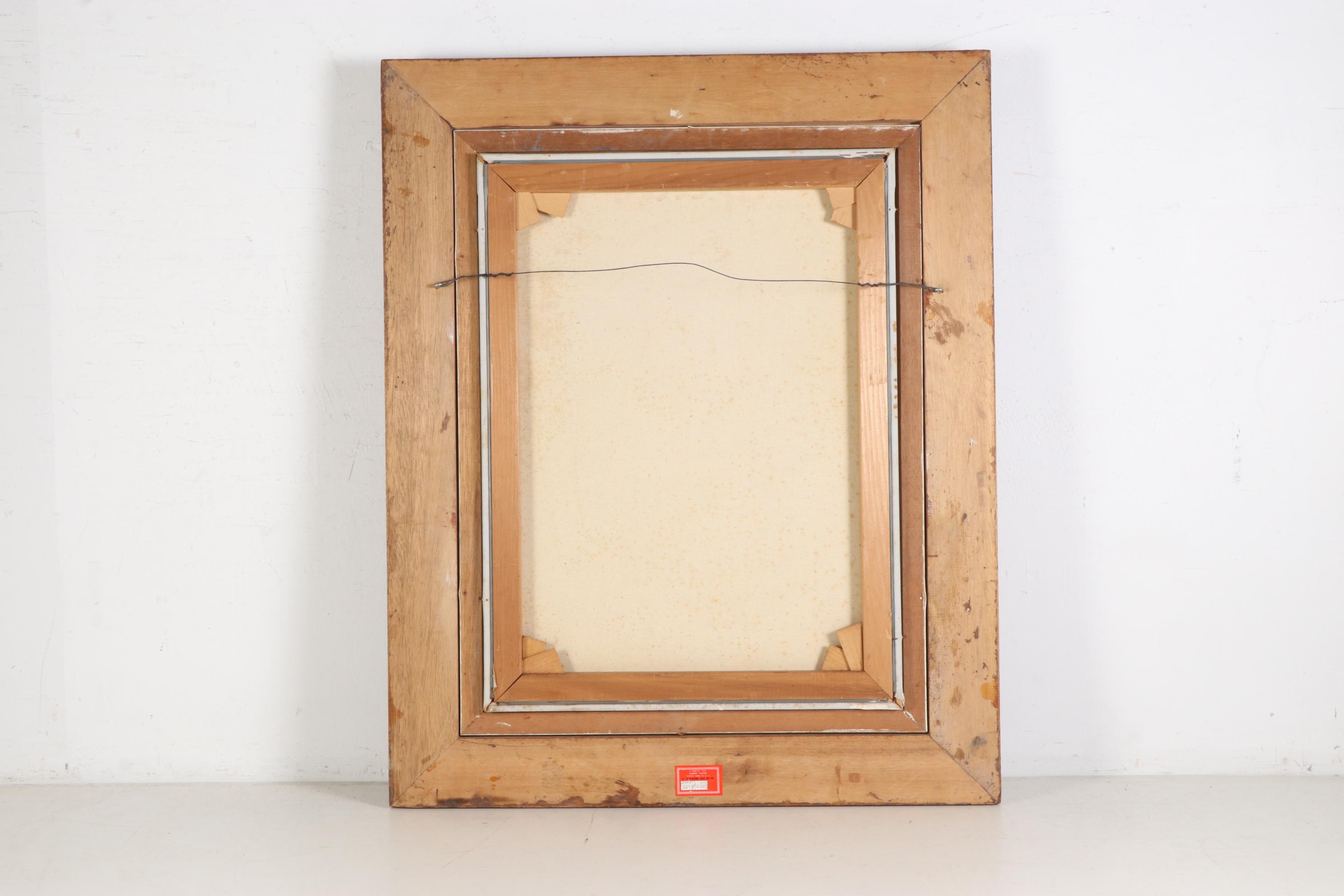 Ozz França Oil Painting of Clown Holding Dove, Mid to Late 20th Century