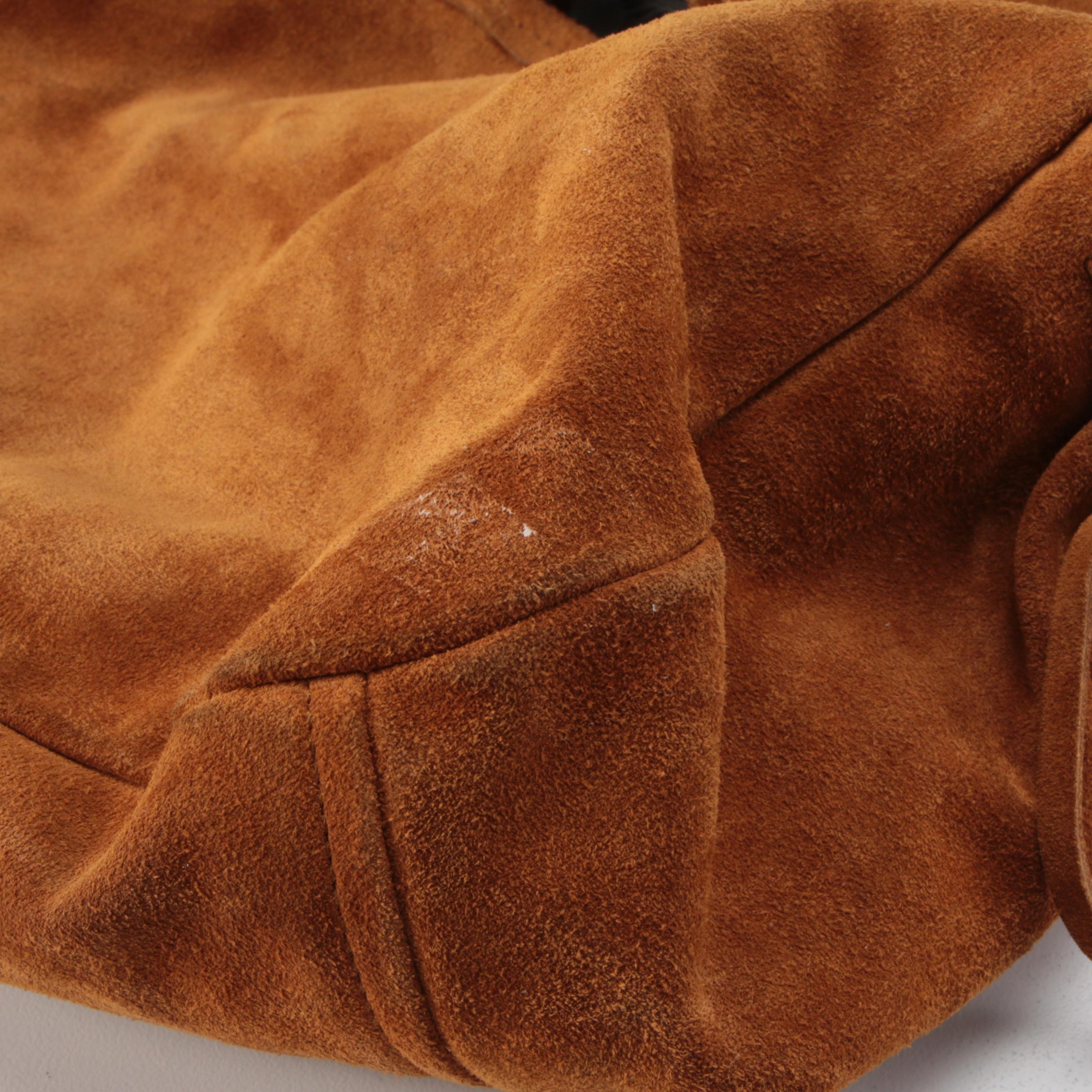 Prada Hobo Bag in Cognac Suede