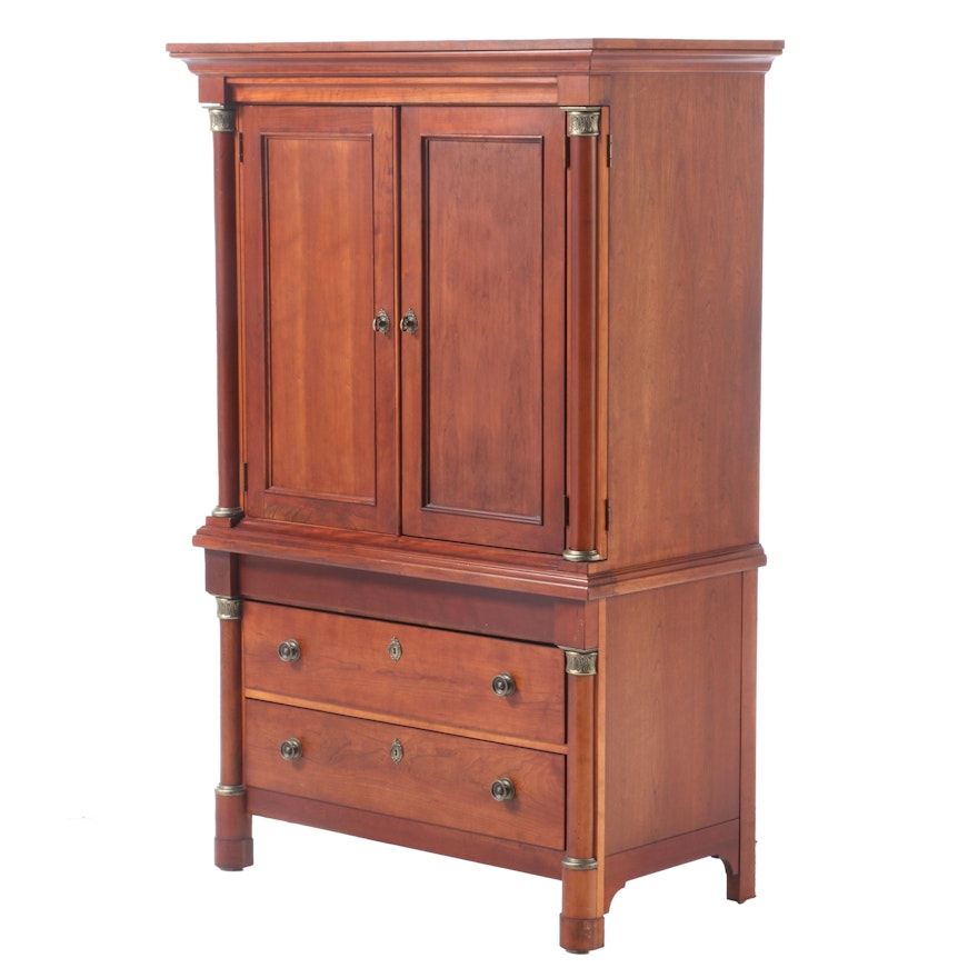 Lexington Empire Style Walnut Media Cabinet