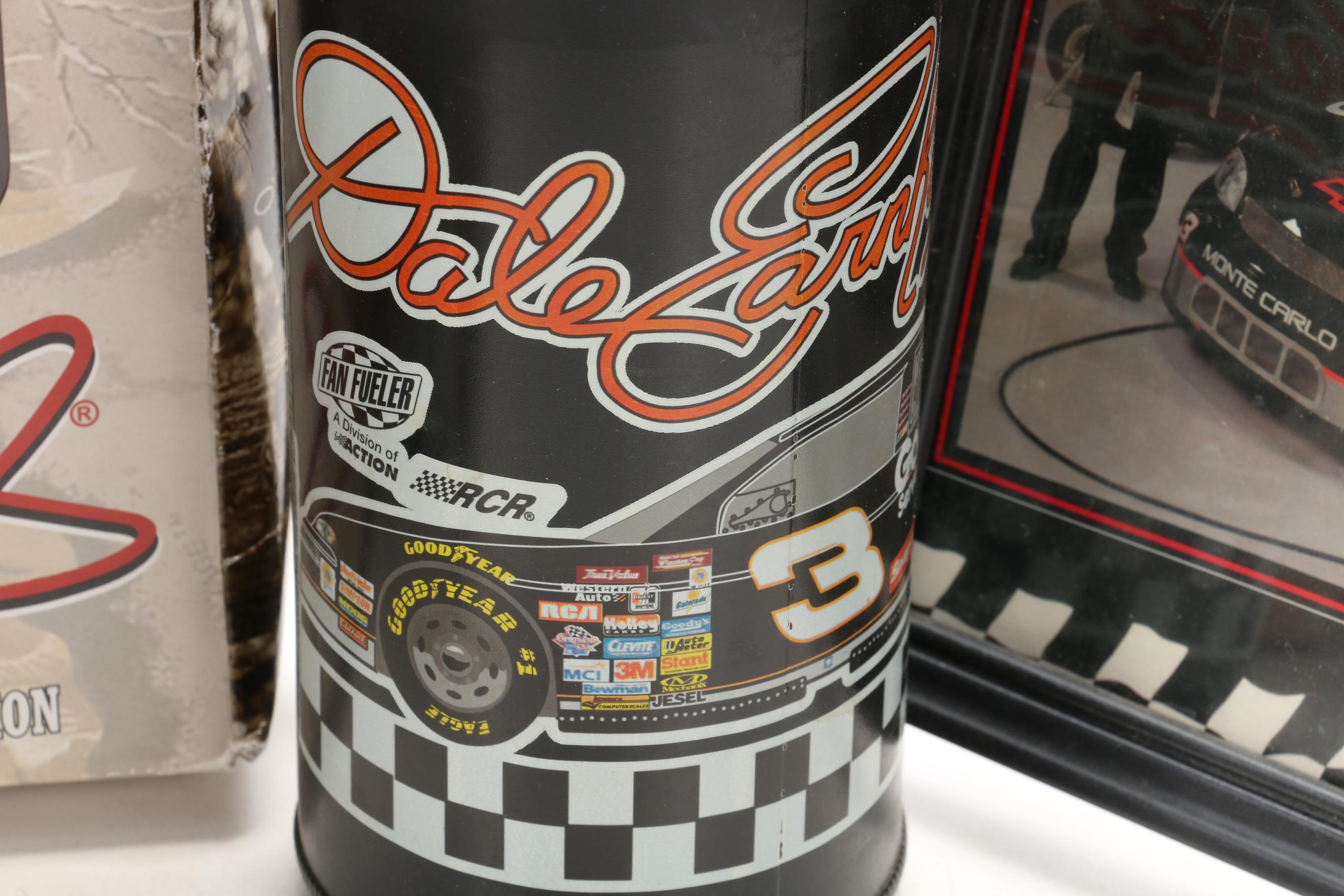 Dale Earnhardt Sportsman Collection Figure with Other Collectibles