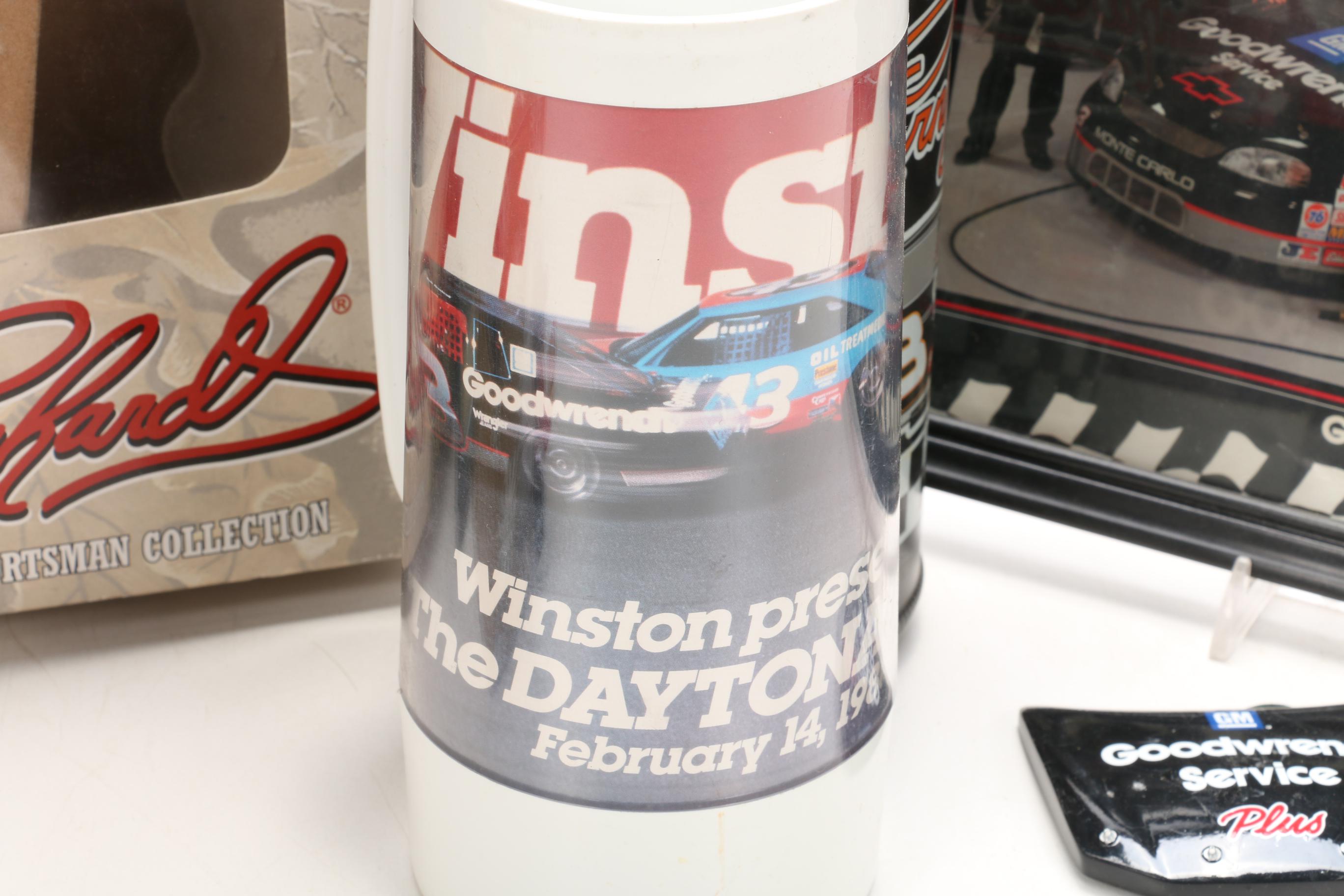 Dale Earnhardt Sportsman Collection Figure with Other Collectibles