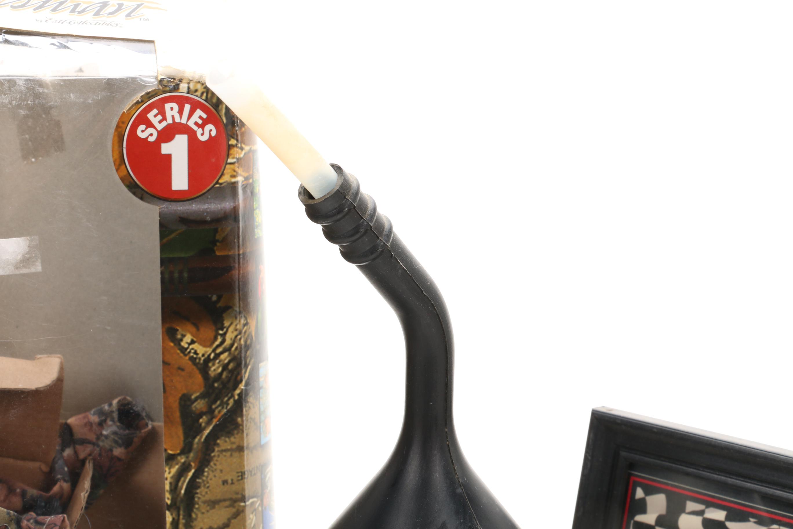 Dale Earnhardt Sportsman Collection Figure with Other Collectibles