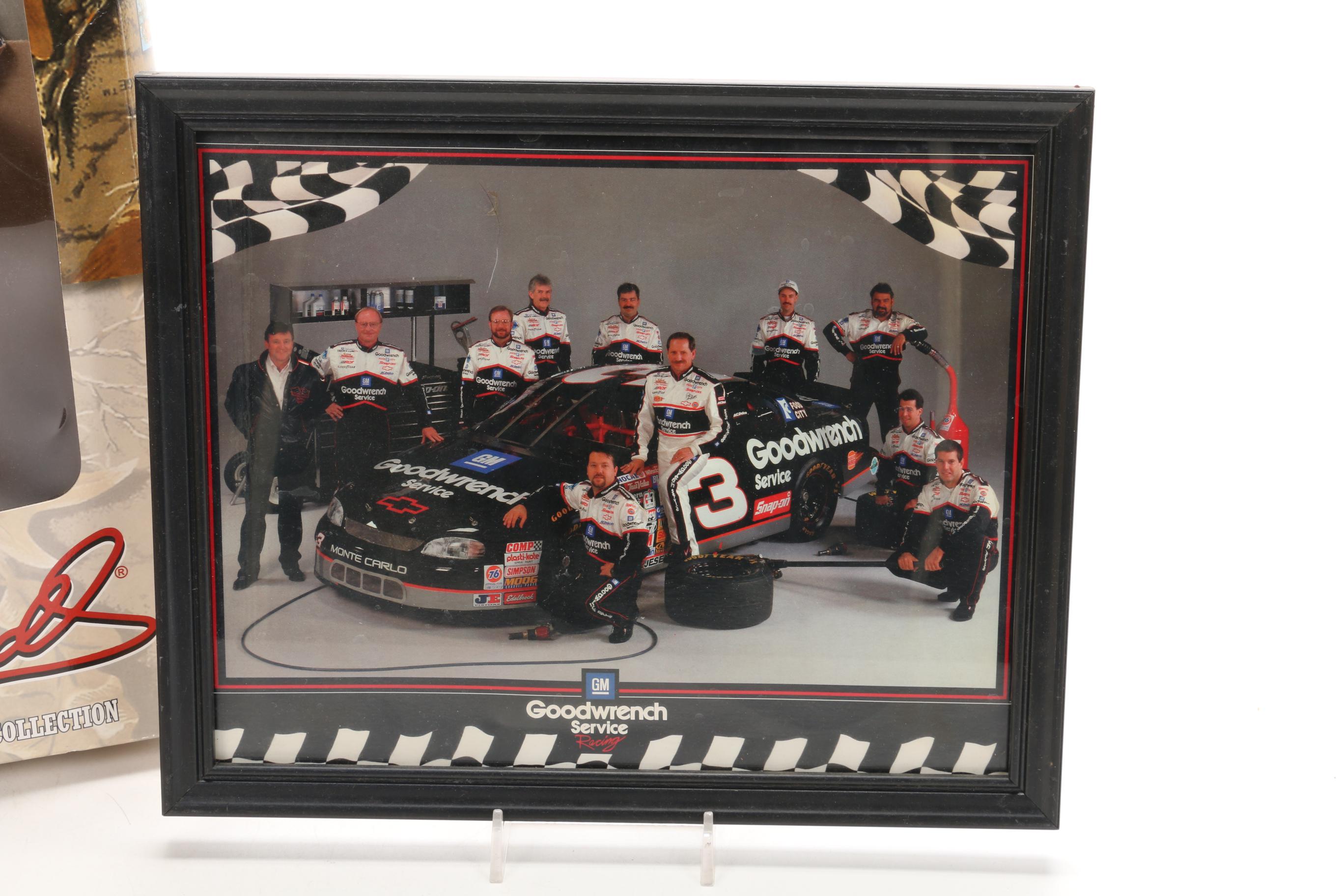 Dale Earnhardt Sportsman Collection Figure with Other Collectibles