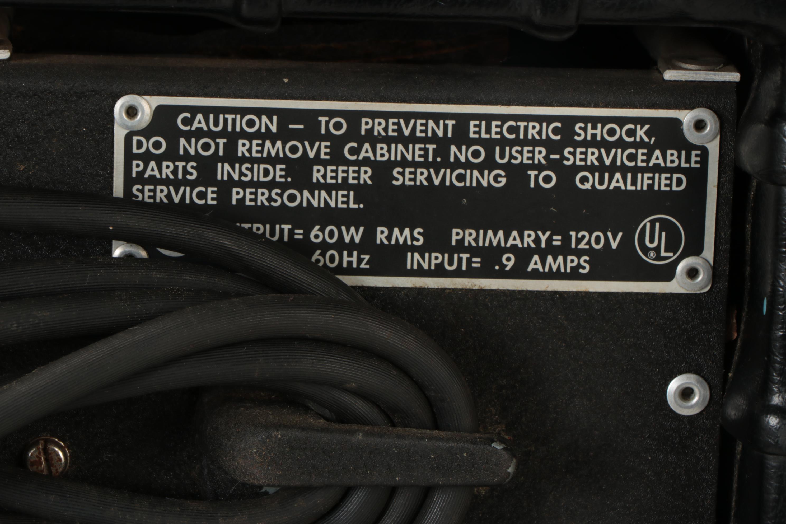 Kustom K 100-2 "Tuck And Roll" Guitar Amplifier