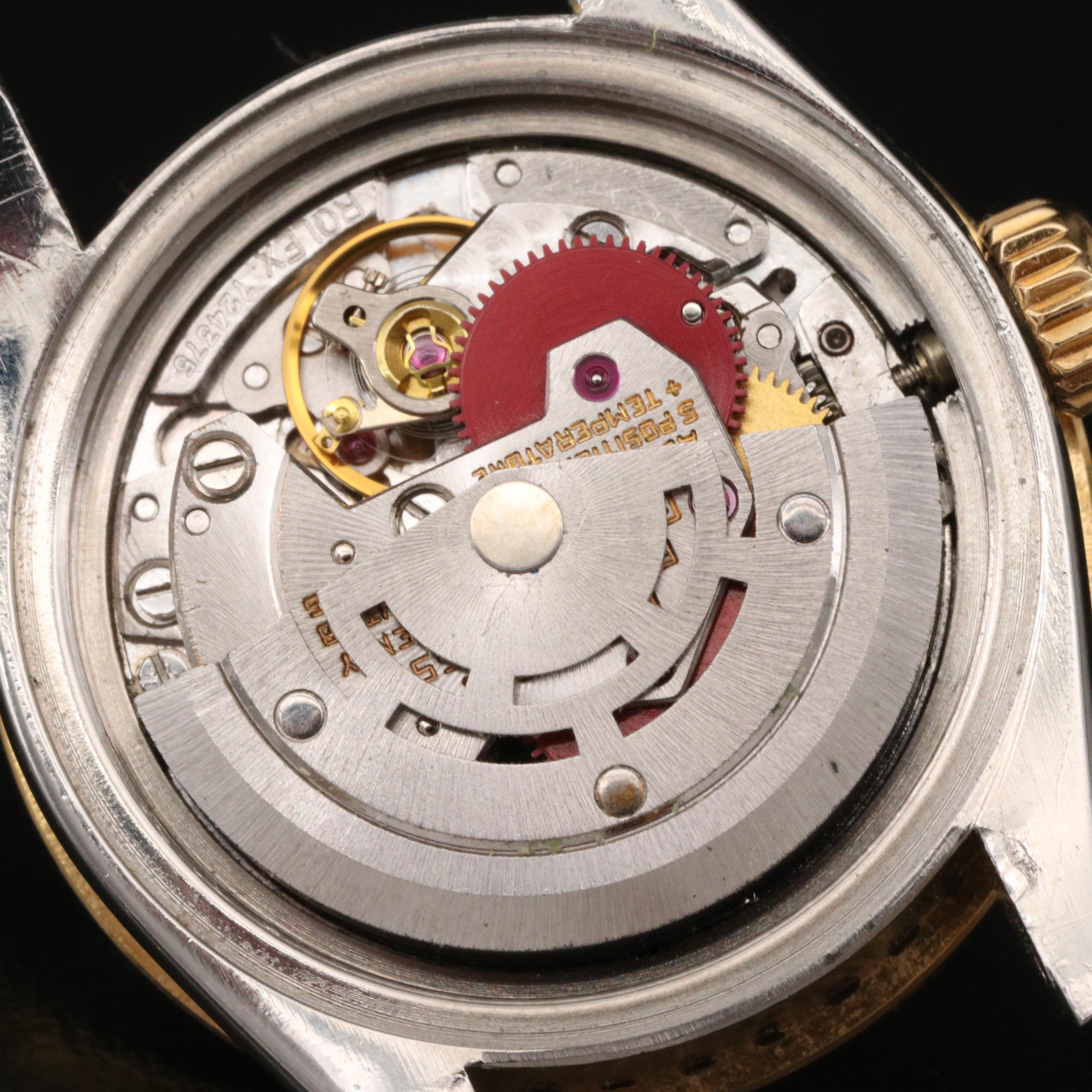 1979 Rolex "Datejust" Watch with 1.13 CTW Diamond Bezel and Dial