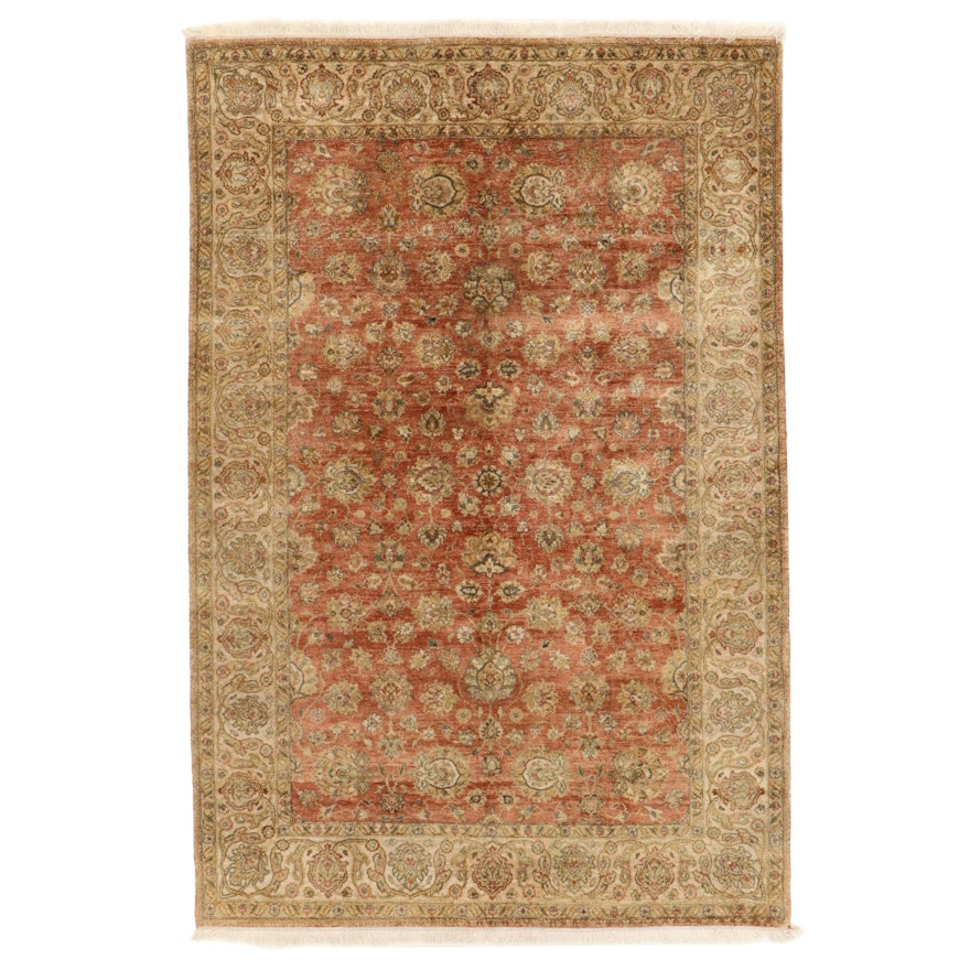 6'1 x 9'4 Hand-Knotted Indo-Persian Tabriz Area Rug
